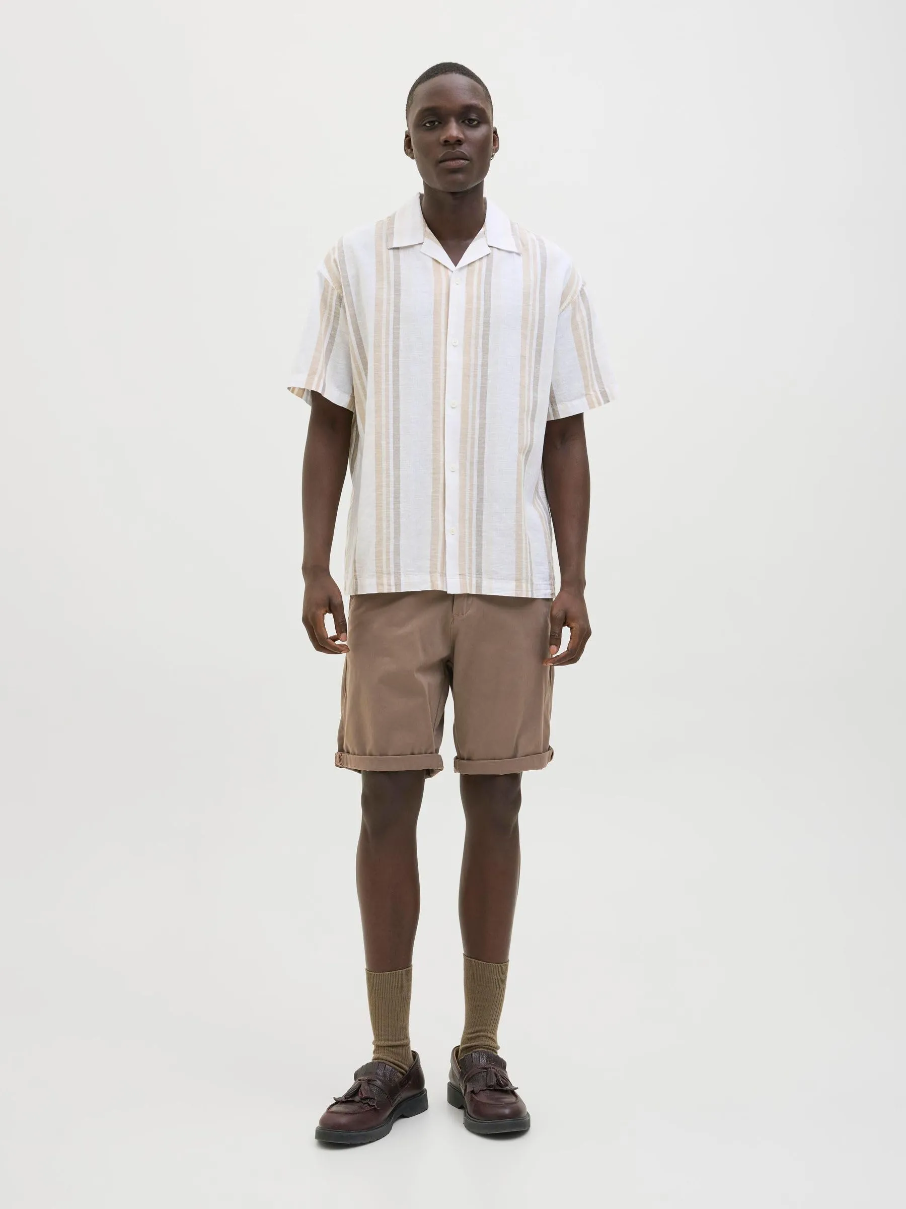 Jack & Jones Pantaloncini Chino Jpstbowie Solid SN, Morel, M - immagine 5