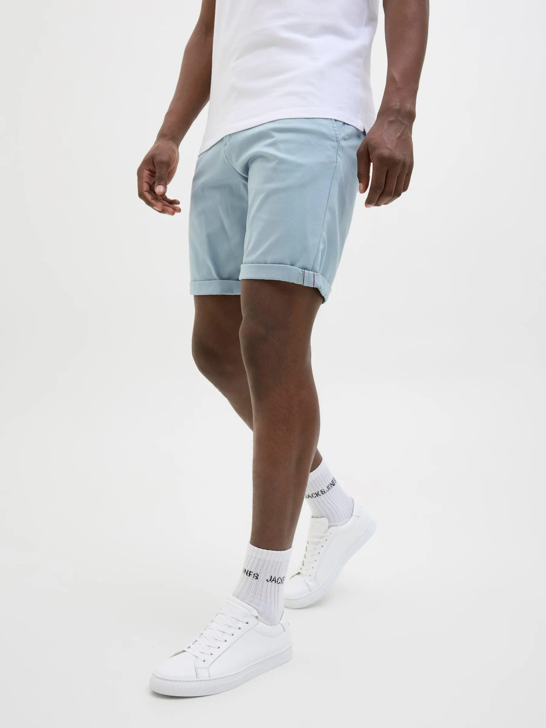 JACK & JONES Pantaloncini Chino Uomo Jpstbowie Solid SN Arona XL - immagine 8