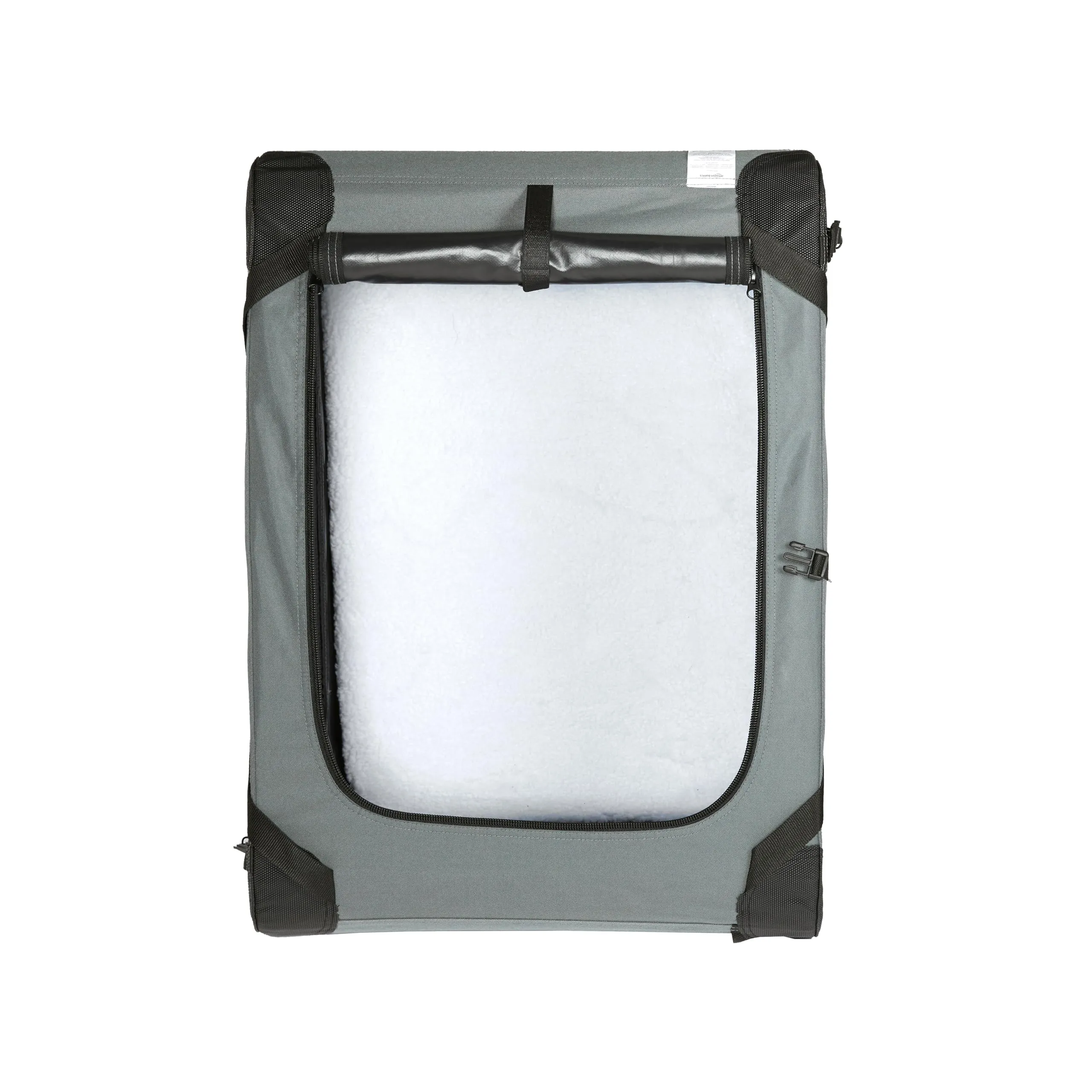 Amazon Basics Trasportino Portatile e Pieghevole a 4 Porte per Piccoli Animali, Grigio, 91 x 61 x 61 cm - immagine 6