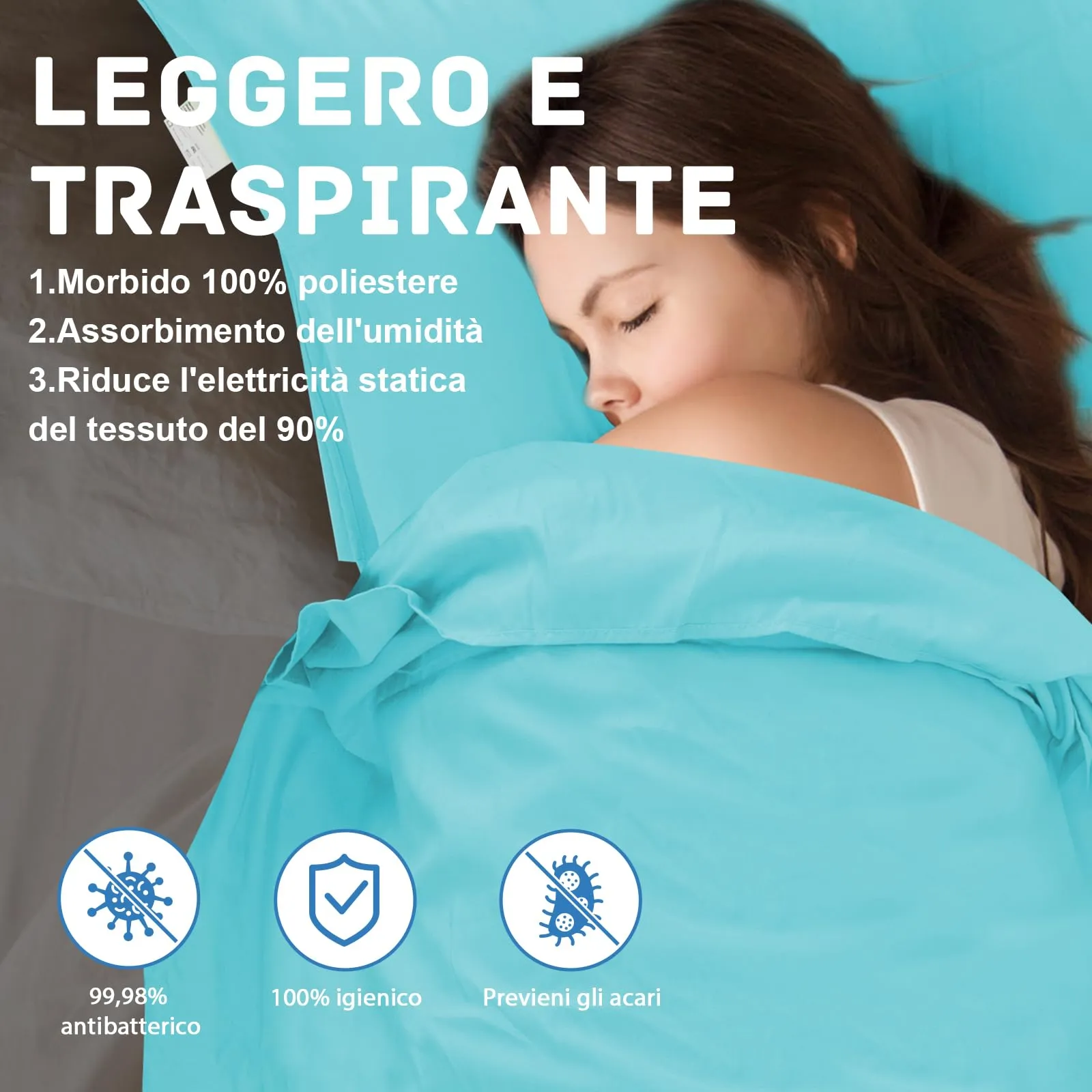 JAICOM Sacco Lenzuolo, 220x90cm - immagine 3