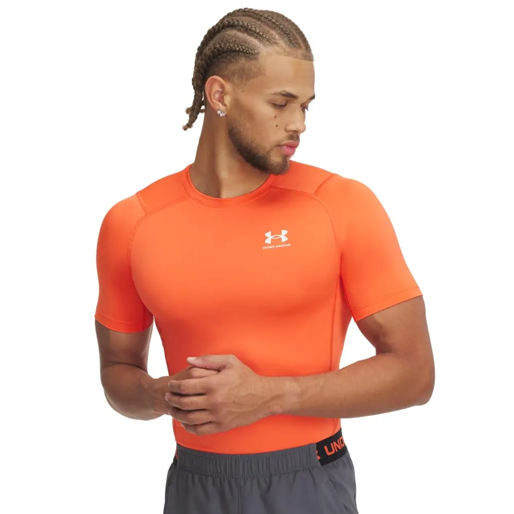 Under Armour UA HG Armour Comp SS, Rosso Fuoco, 3XL - immagine 1
