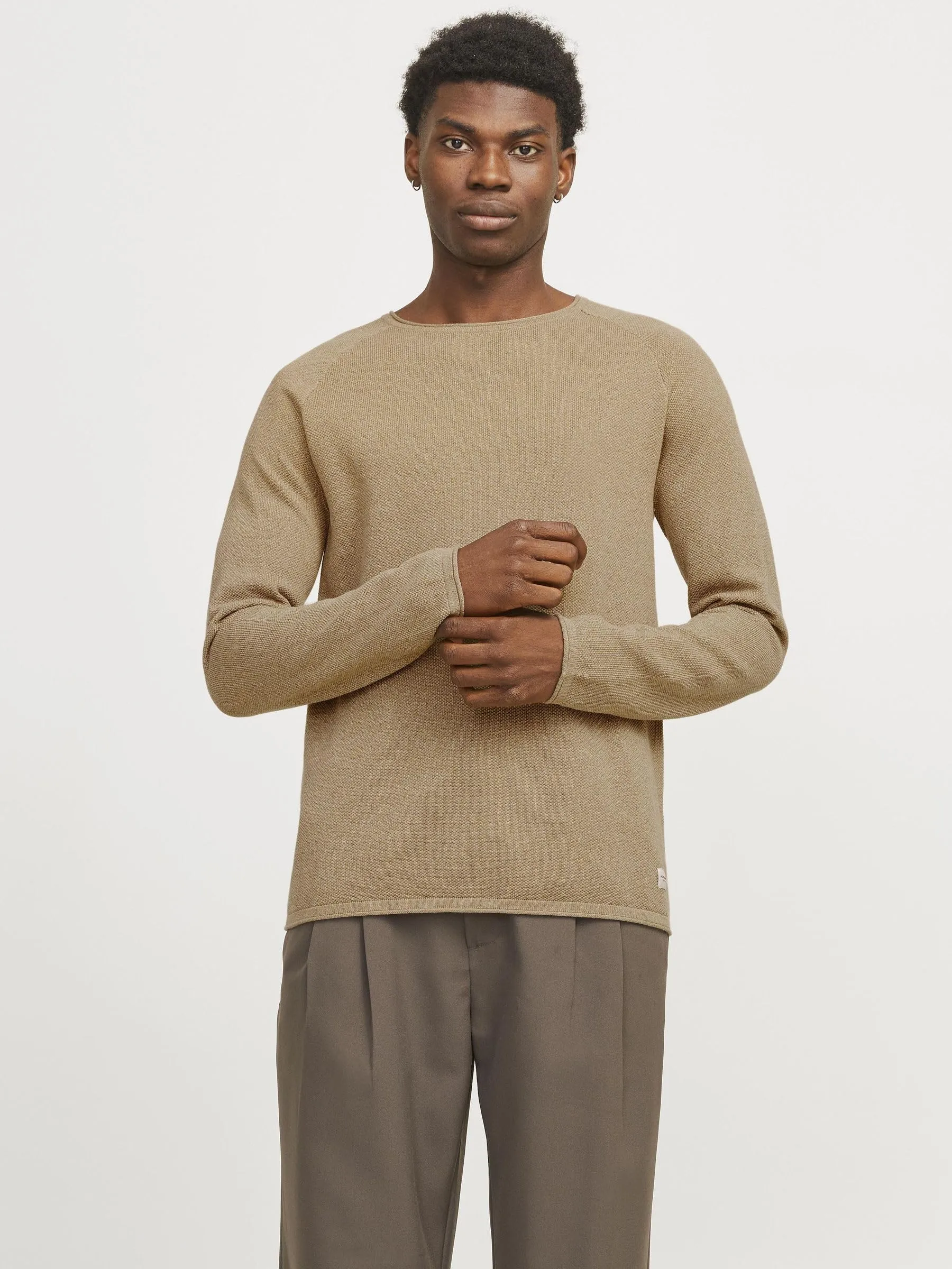 Jack & Jones JJEHILL Knit Crew Neck Noos Sweater - Coriander Detail: Twist, S - immagine 2