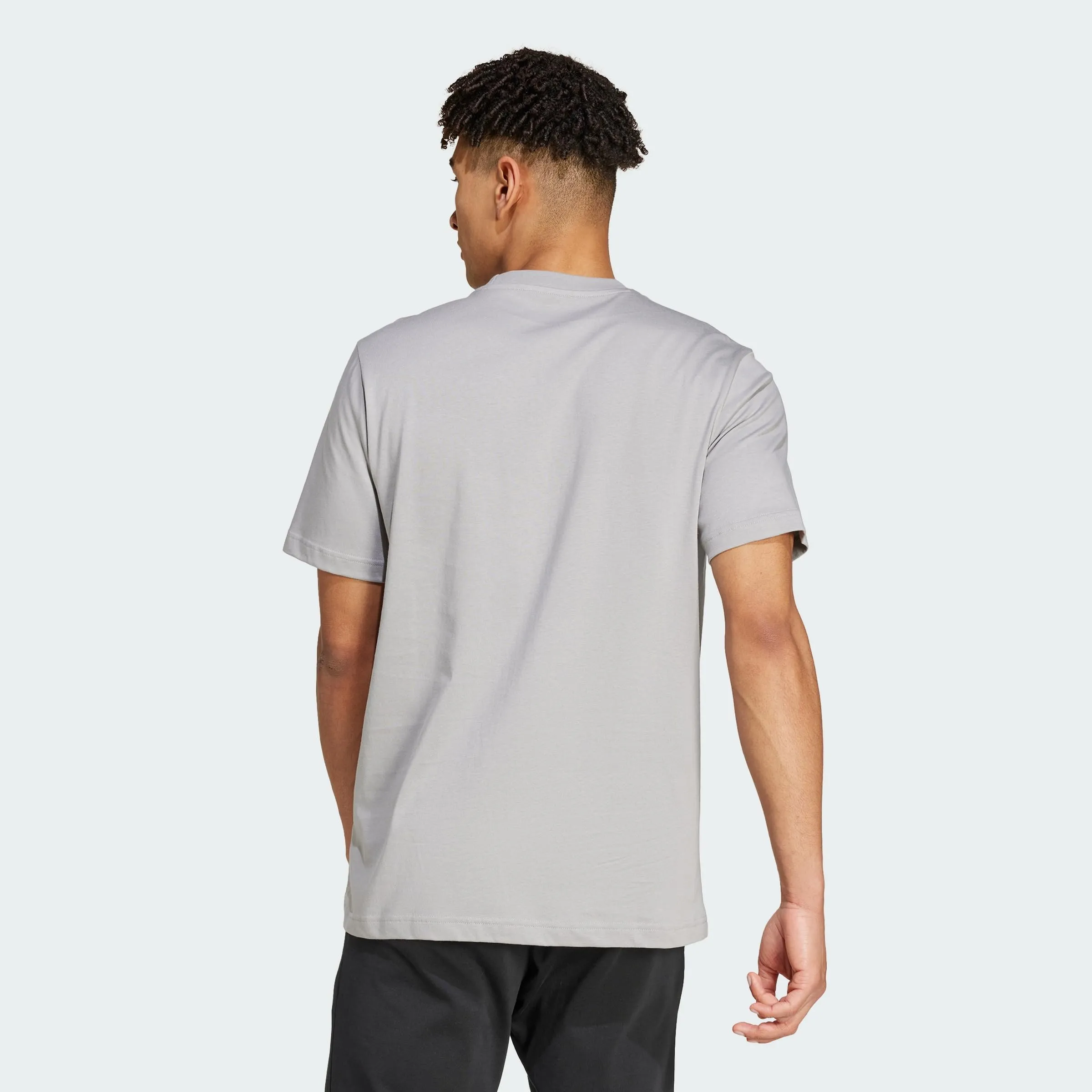 adidas Tech Linear Graphic Tee - Mgh Solid Grey, M - immagine 4
