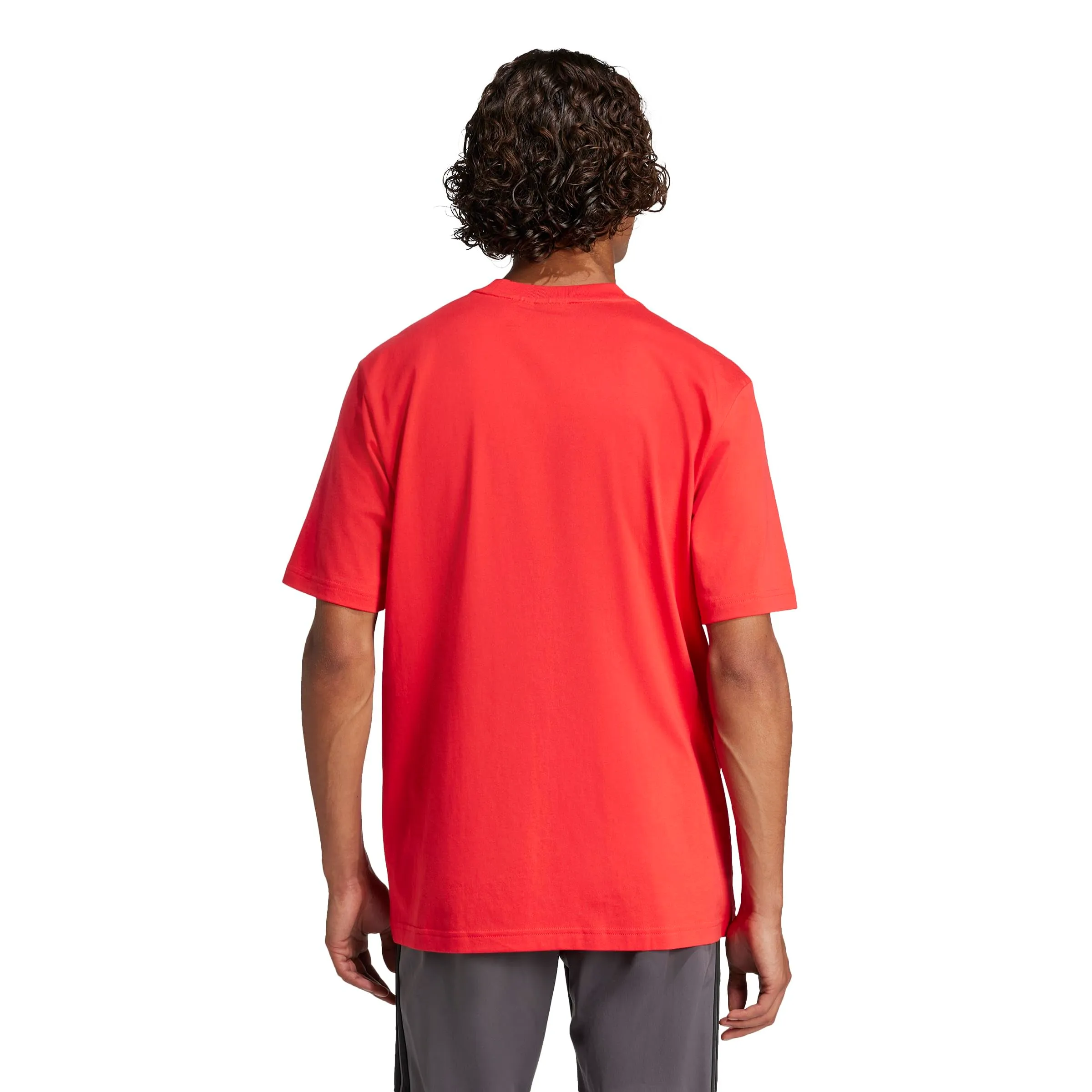 adidas Essentials Linear Single Jersey Shirt - Pure Ruby/Black, XL - immagine 2