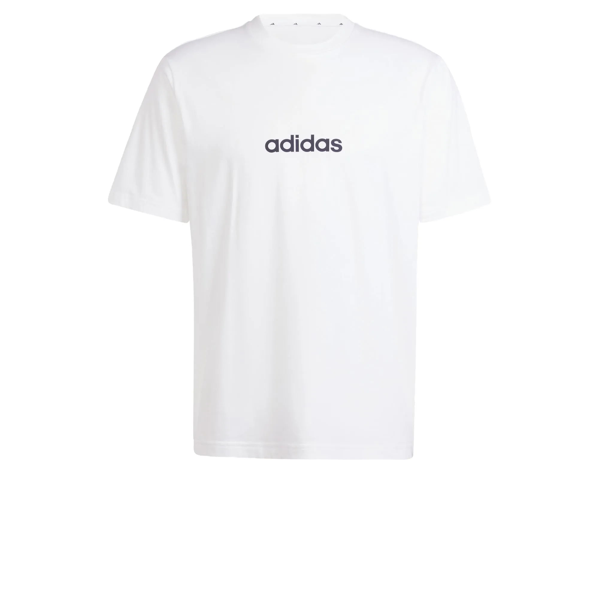 adidas Essentials Linear Single Jersey Shirt - White/Black, S - immagine 1