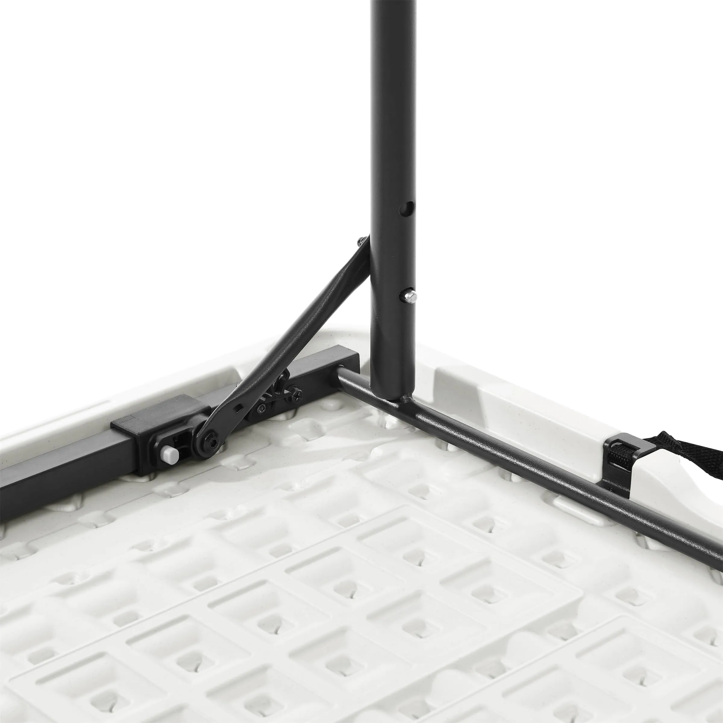Amazon Basics Tavolo pieghevole rettangolare, 1,2 m, 4 regolazioni di altezza, bianco - immagine 5