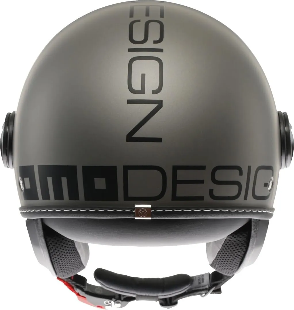 MOMO Design FGTR EVO E2206 Casco Jet, Titanio Opaco/Nero, M - immagine 3