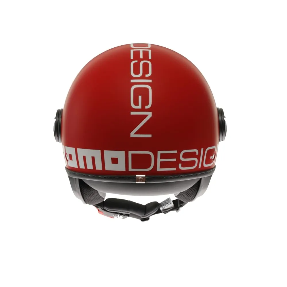 MOMO Design FGTR Classic E2206 Casco Jet Candy Rosso Opaco/Bianco, M - immagine 5