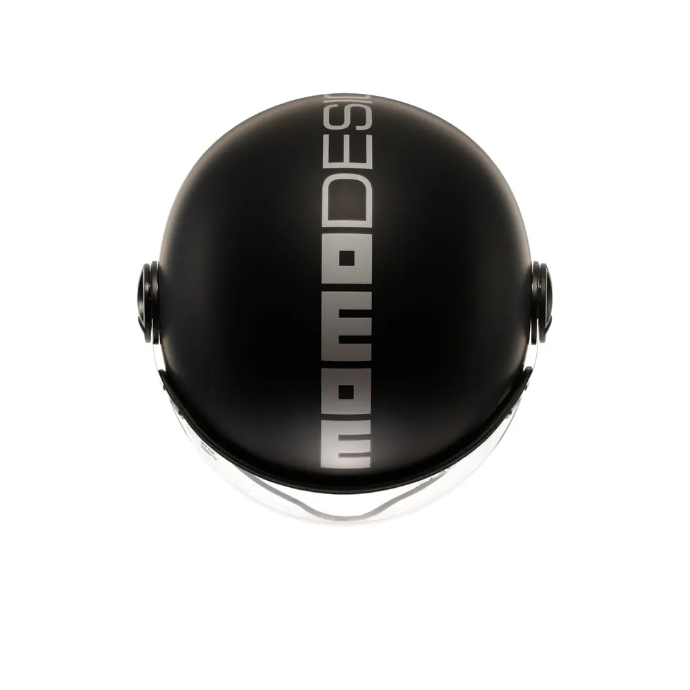 MOMO Design FGTR EVO E2206 Casco Jet Nero Opaco/Silver, XL - immagine 6