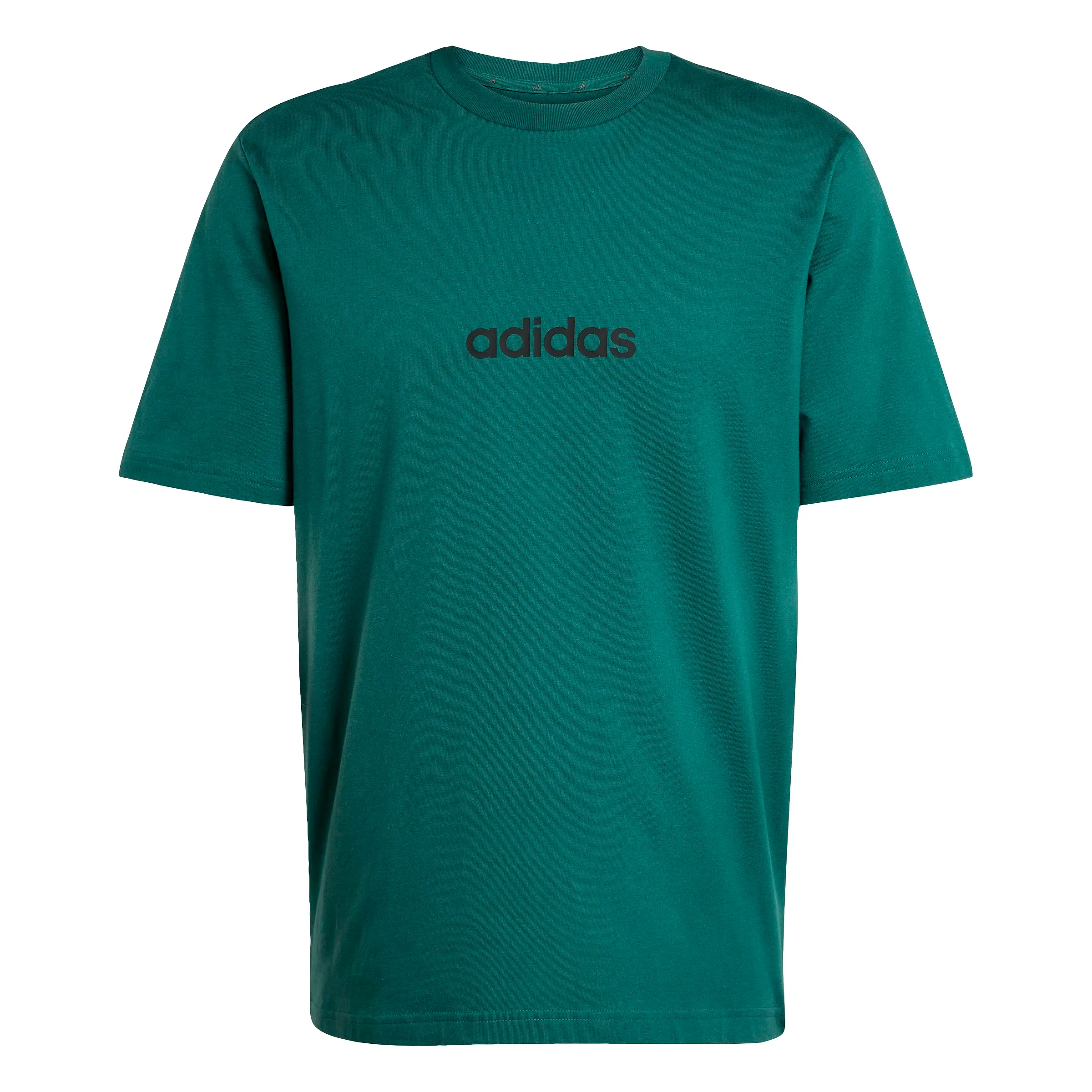 adidas Essentials Linear Single Jersey Shirt - Collegiate Green/Black, XS - immagine 1
