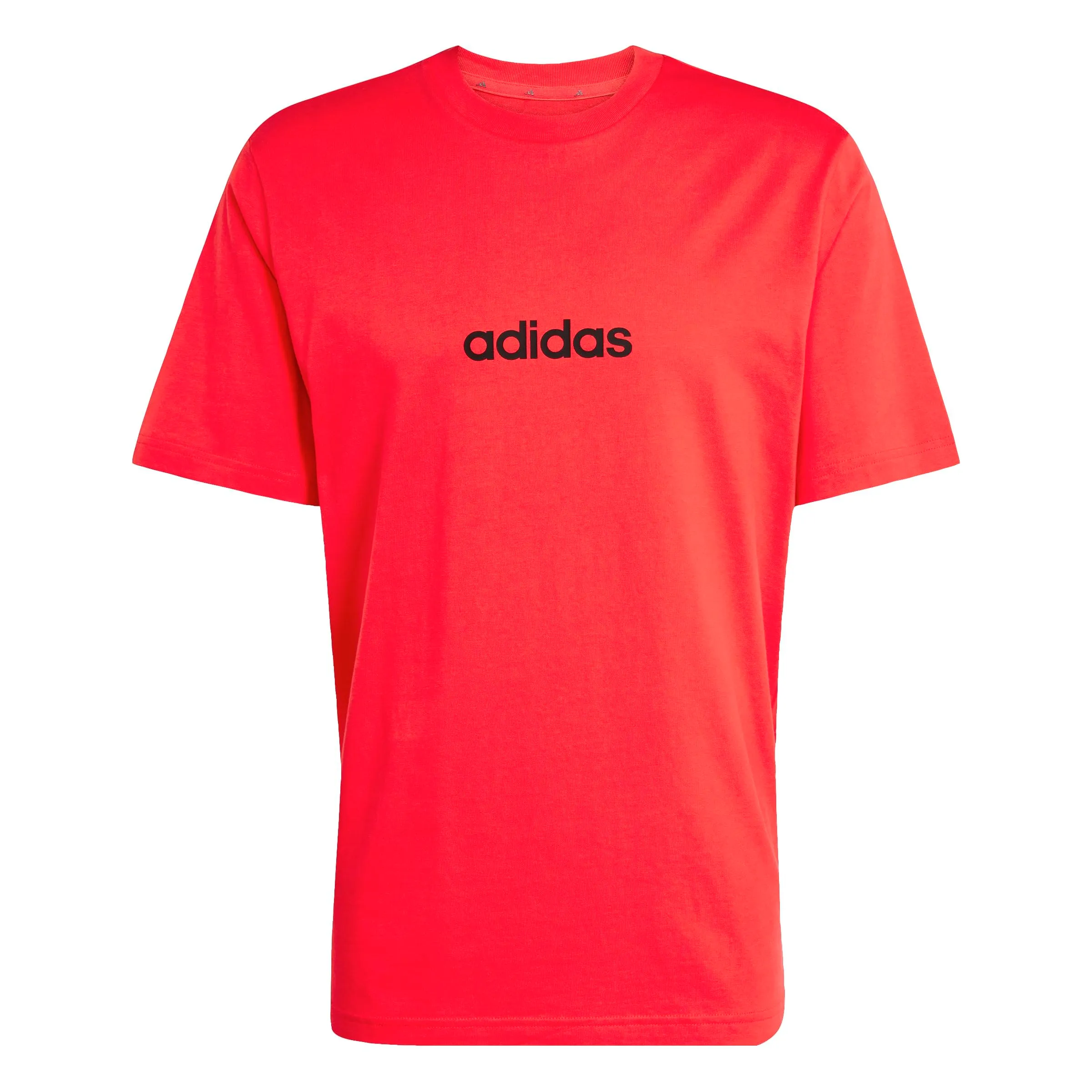 adidas Essentials Linear Single Jersey Shirt, Pure Ruby/Black, XS - immagine 1