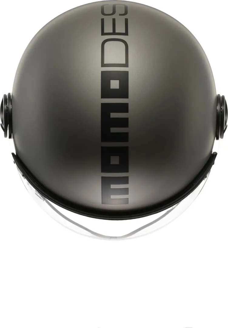 MOMO Design FGTR EVO E2206 Casco Jet Titanio Opaco/Nero, L - immagine 2