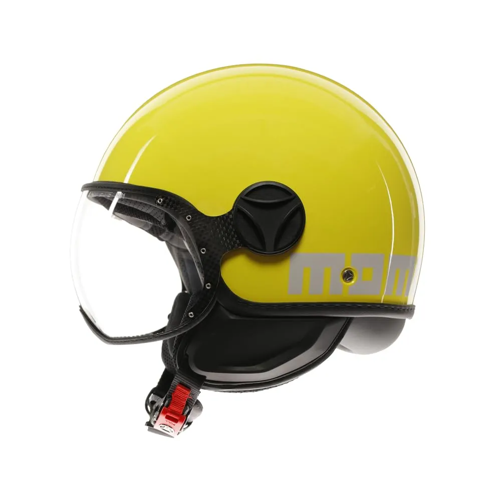 MOMO Design FGTR Classic E2206 Casco Moto Jet, Candy Giallo/Bianco, XL - immagine 4
