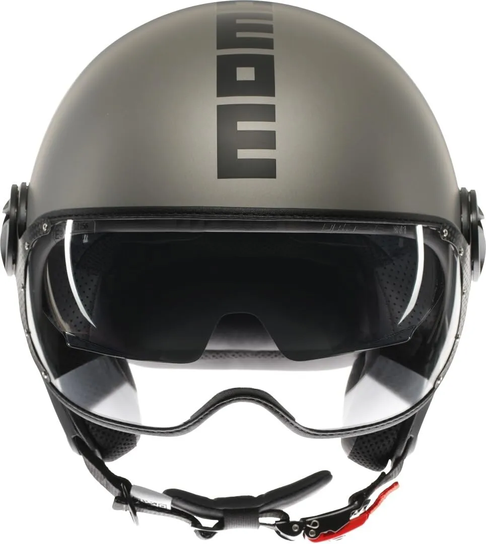 MOMO Design FGTR EVO E2206 Casco Jet con Visiera Parasole, Titanio Opaco/Nero, XL - immagine 5