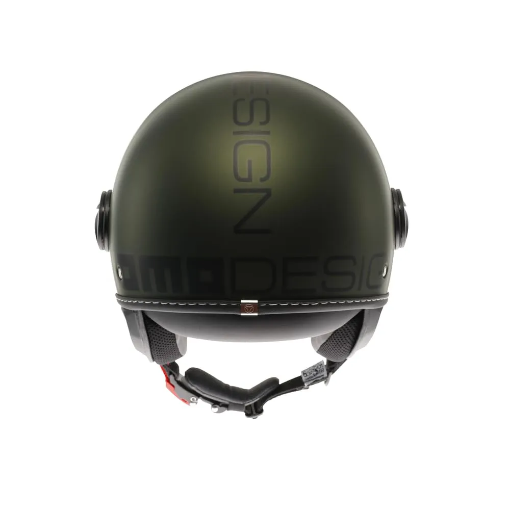 MOMO Design FGTR EVO E2206 Casco Jet con Visiera Parasole, Verde Opaco/Nero, L - immagine 5