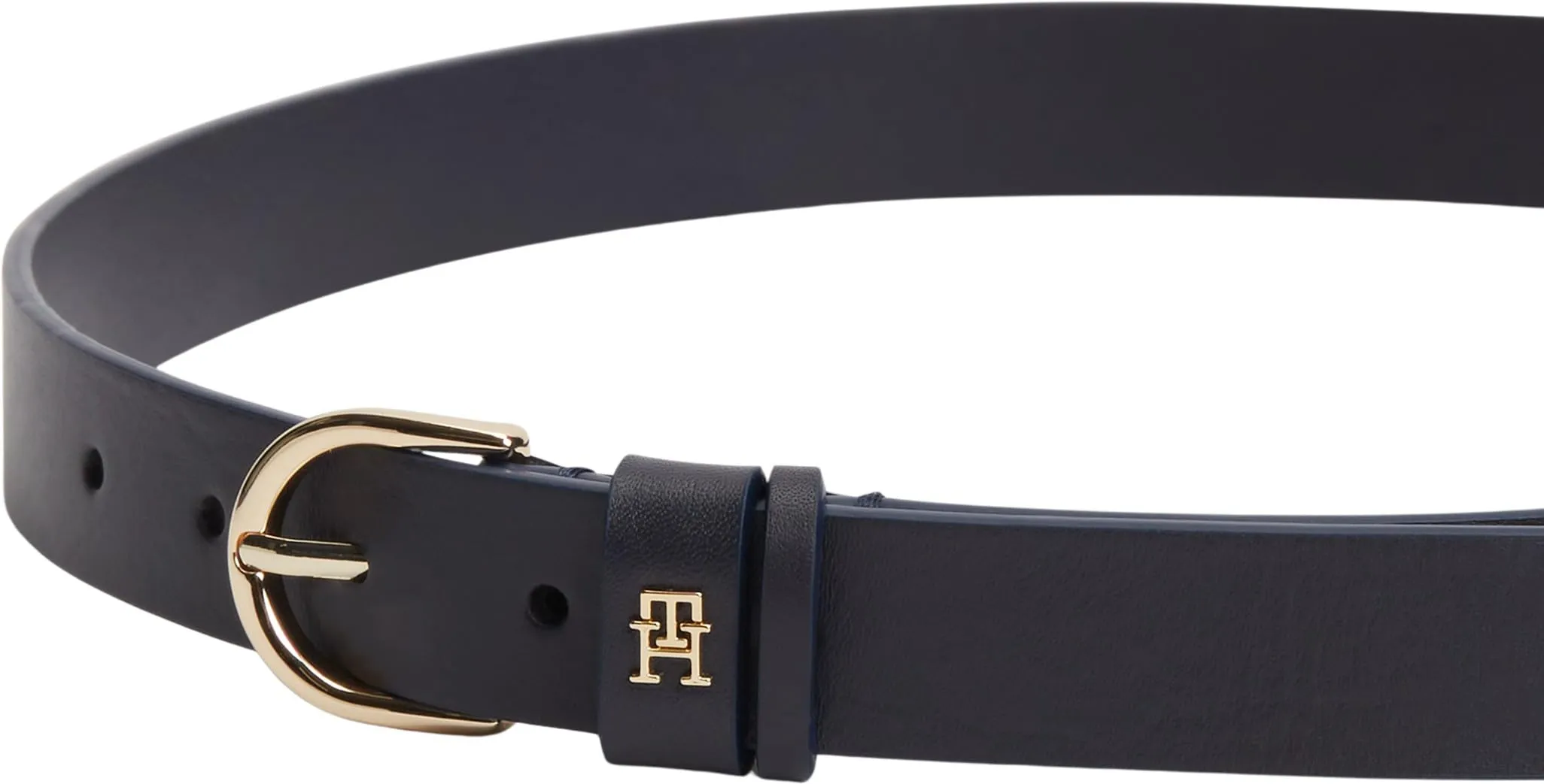 Tommy Hilfiger Essential Effortless Cintura in Pelle, 2,5 cm, Blu (Space Blue), 90 cm - immagine 4