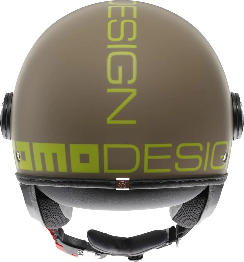 Momo Design FGTR Classic E2206 Casco Jet, Sabbia Opaco/Lime, S - immagine 3