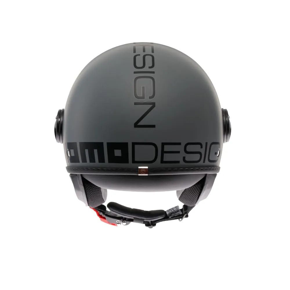 MOMO Design FGTR Classic E2206 Casco Jet Grigio Opaco/Nero, M - immagine 5