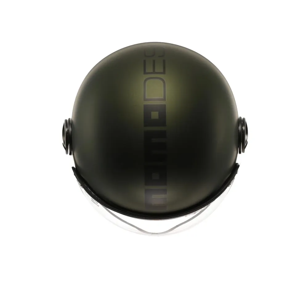 MOMO Design FGTR EVO E2206 Casco Jet Verde Opaco/Nero, XL - immagine 6