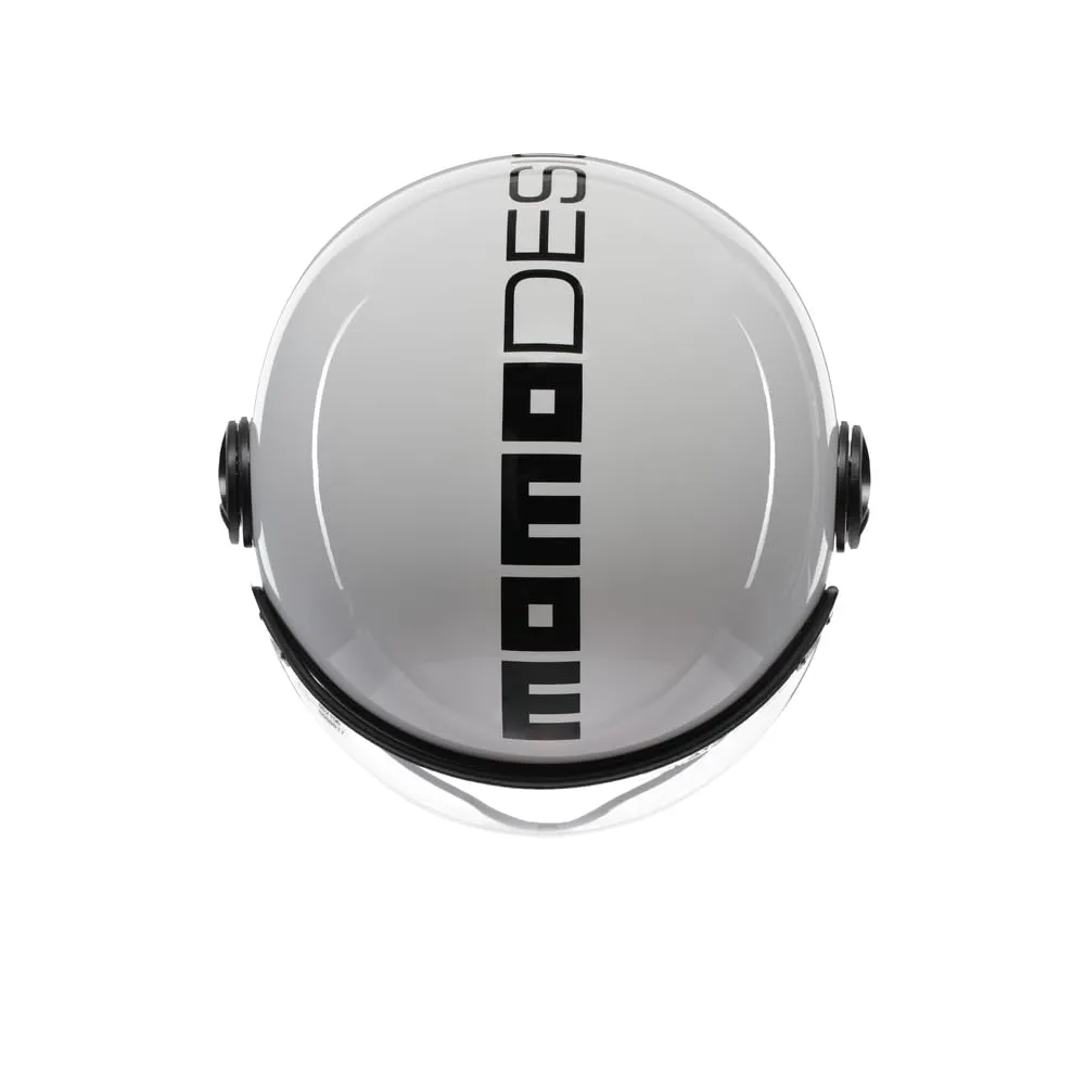 Momo Design FGTR Classic E2206 Casco Jet, Bianco/Nero, XS - immagine 6