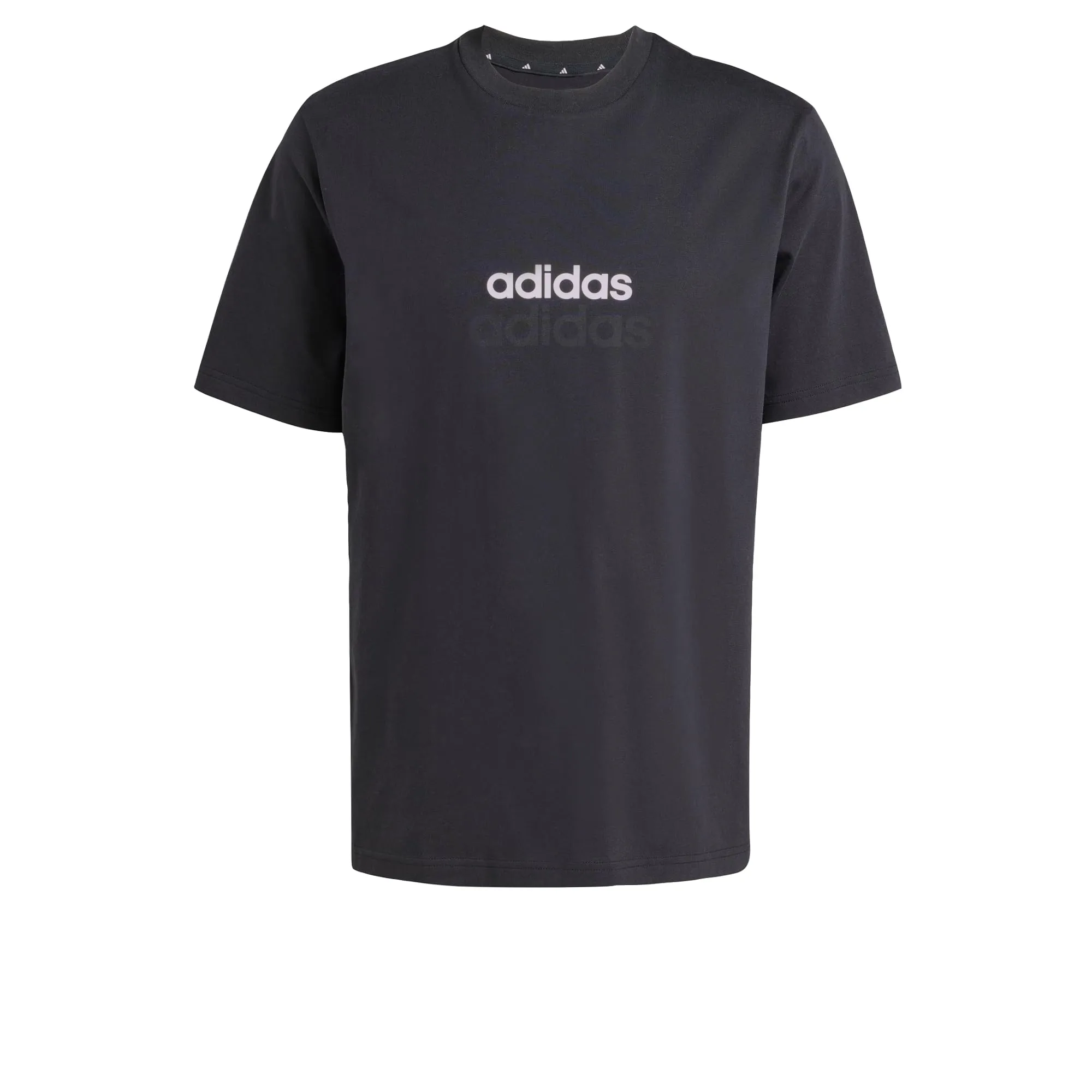 adidas Essentials Linear Single Jersey Shirt - Black/White, XS - immagine 1