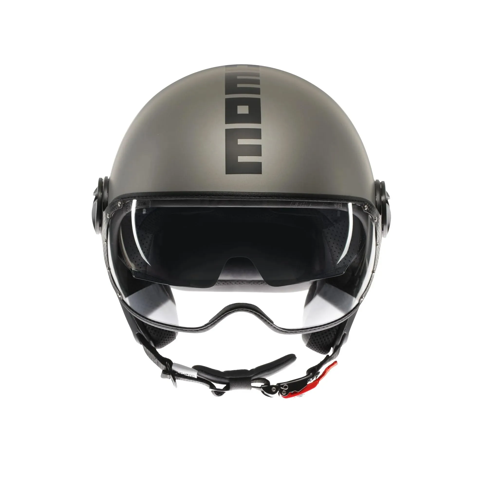 Momo Design FGTR EVO E2206 Casco Jet con Visiera Parasole, Titanio Opaco/Nero, XS - immagine 2
