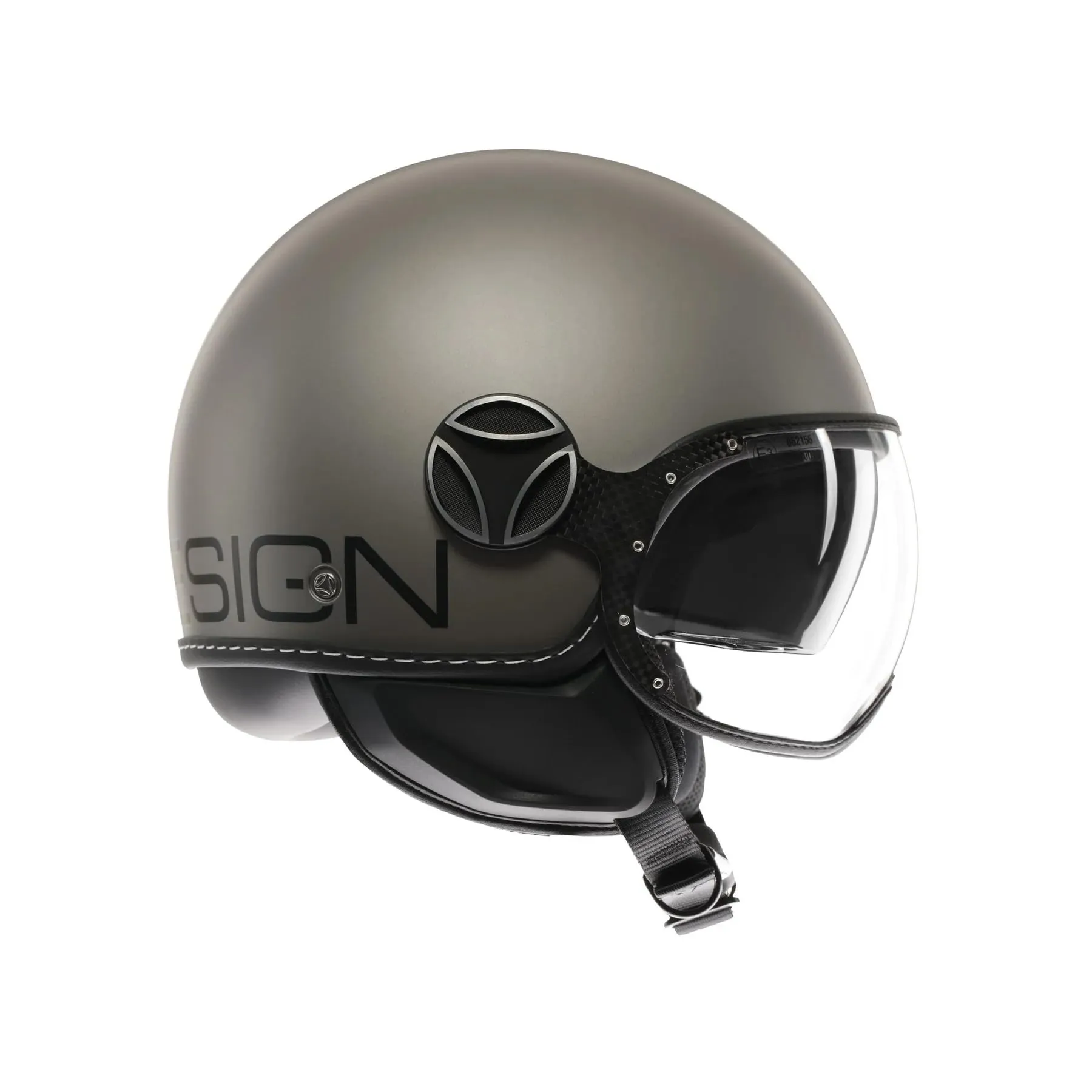 Momo Design FGTR EVO E2206 Casco Jet con Visiera Parasole, Titanio Opaco/Nero, XS - immagine 3