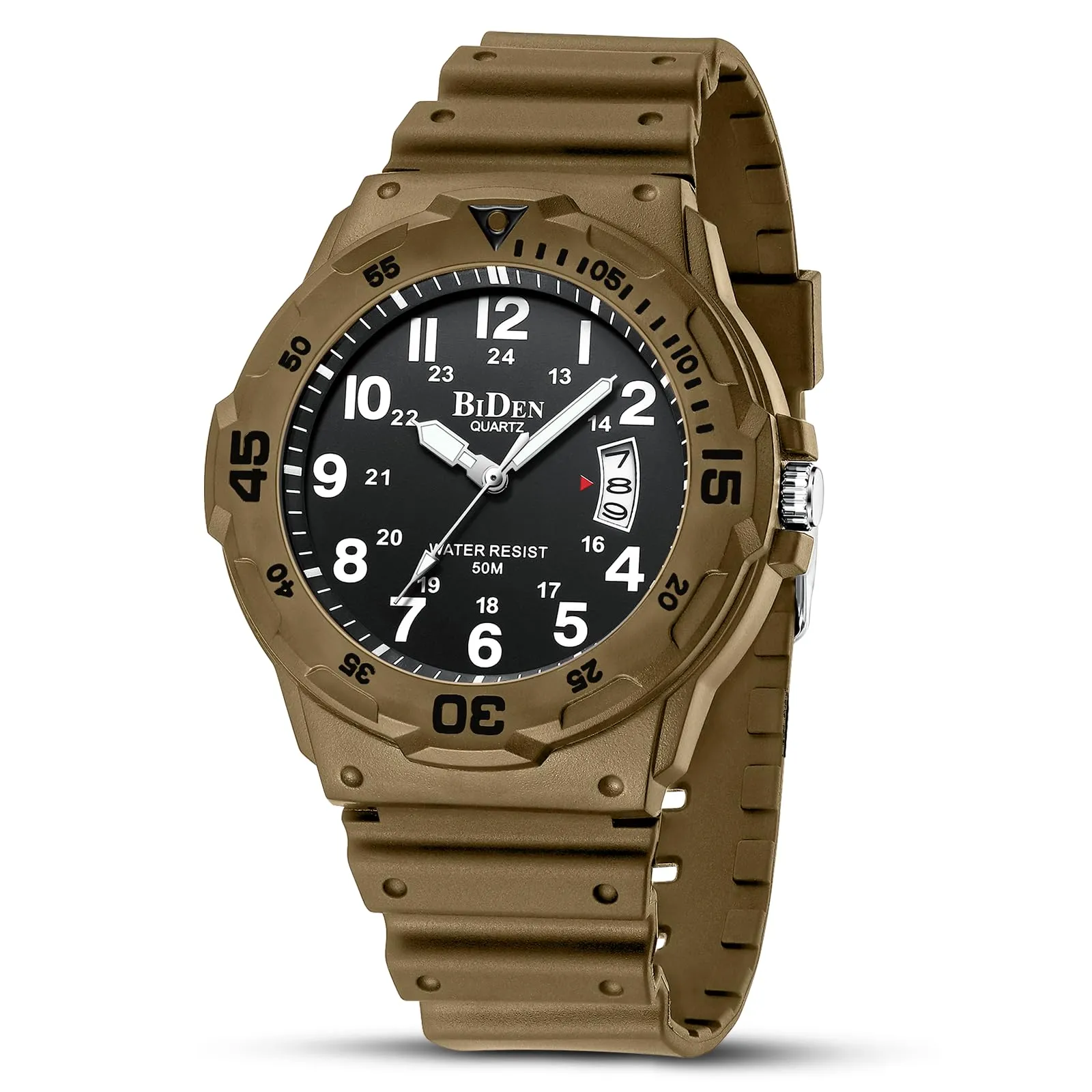 HANPOSH Orologio Uomo Analogico Quarzo Impermeabile con Data Luminosa - immagine 1