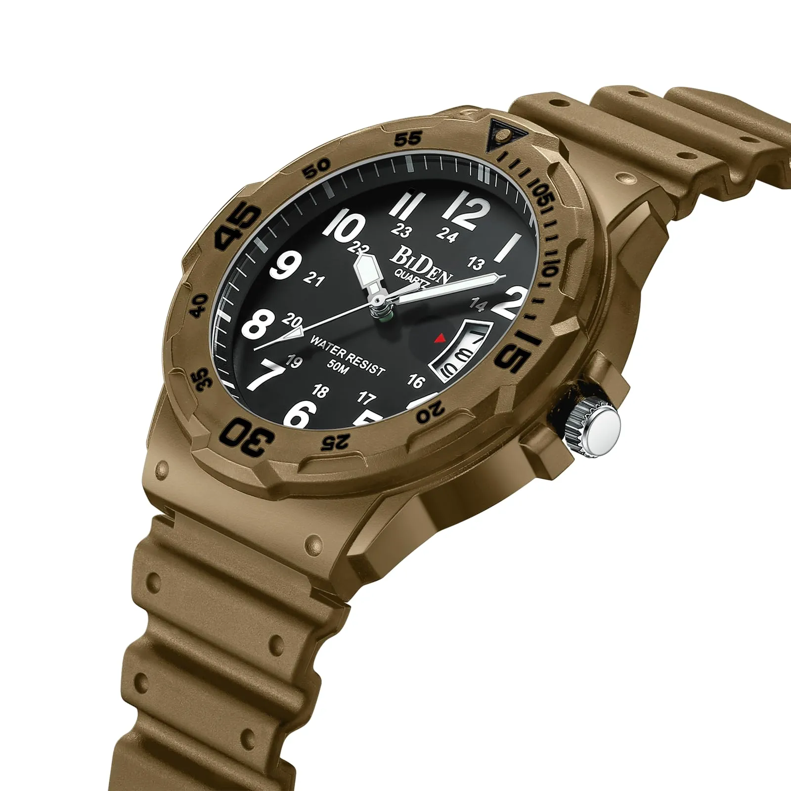 HANPOSH Orologio Uomo Analogico Quarzo Impermeabile con Data Luminosa - immagine 3