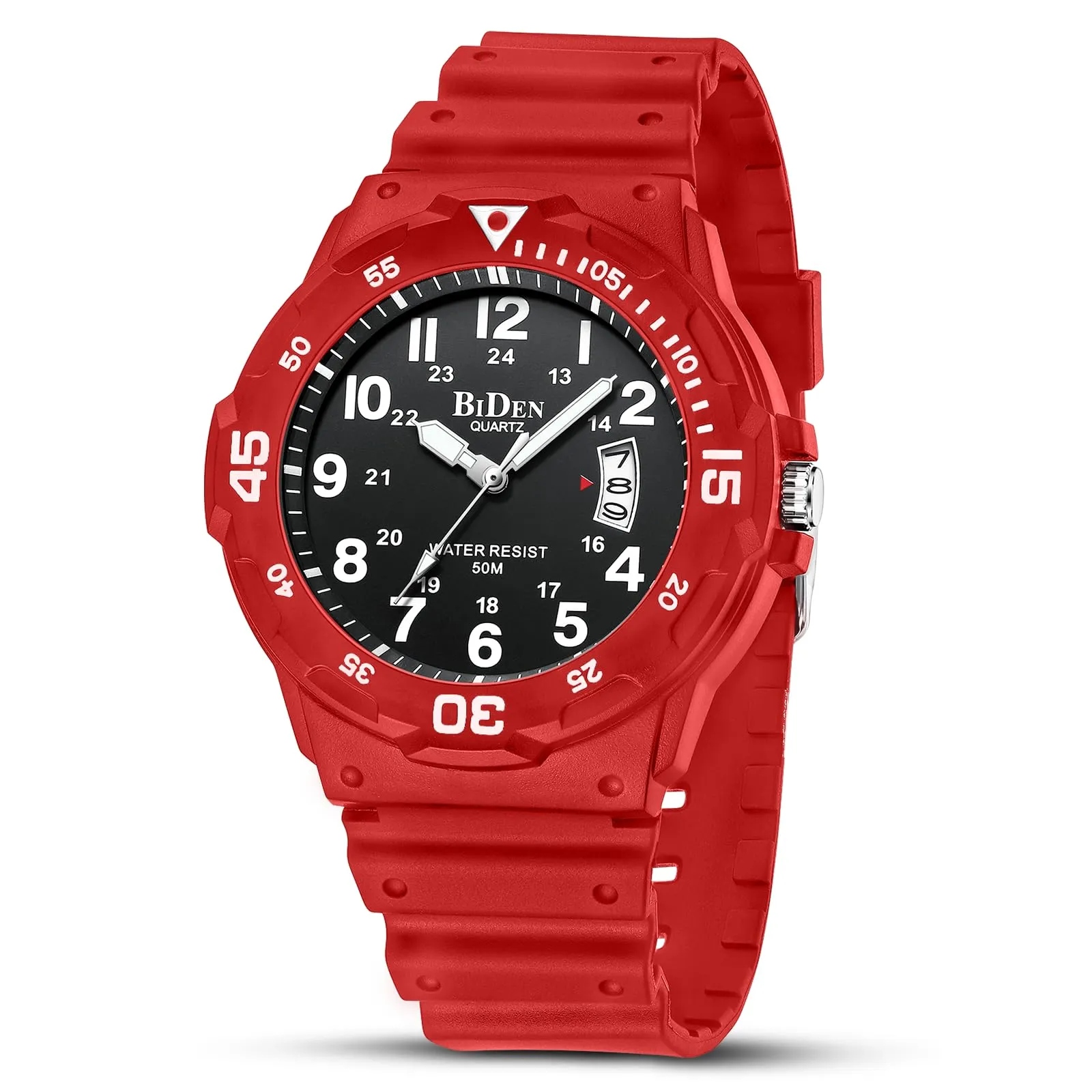 HANPOSH Orologio Uomo Analogico Quarzo Impermeabile con Data Luminosa - immagine 1