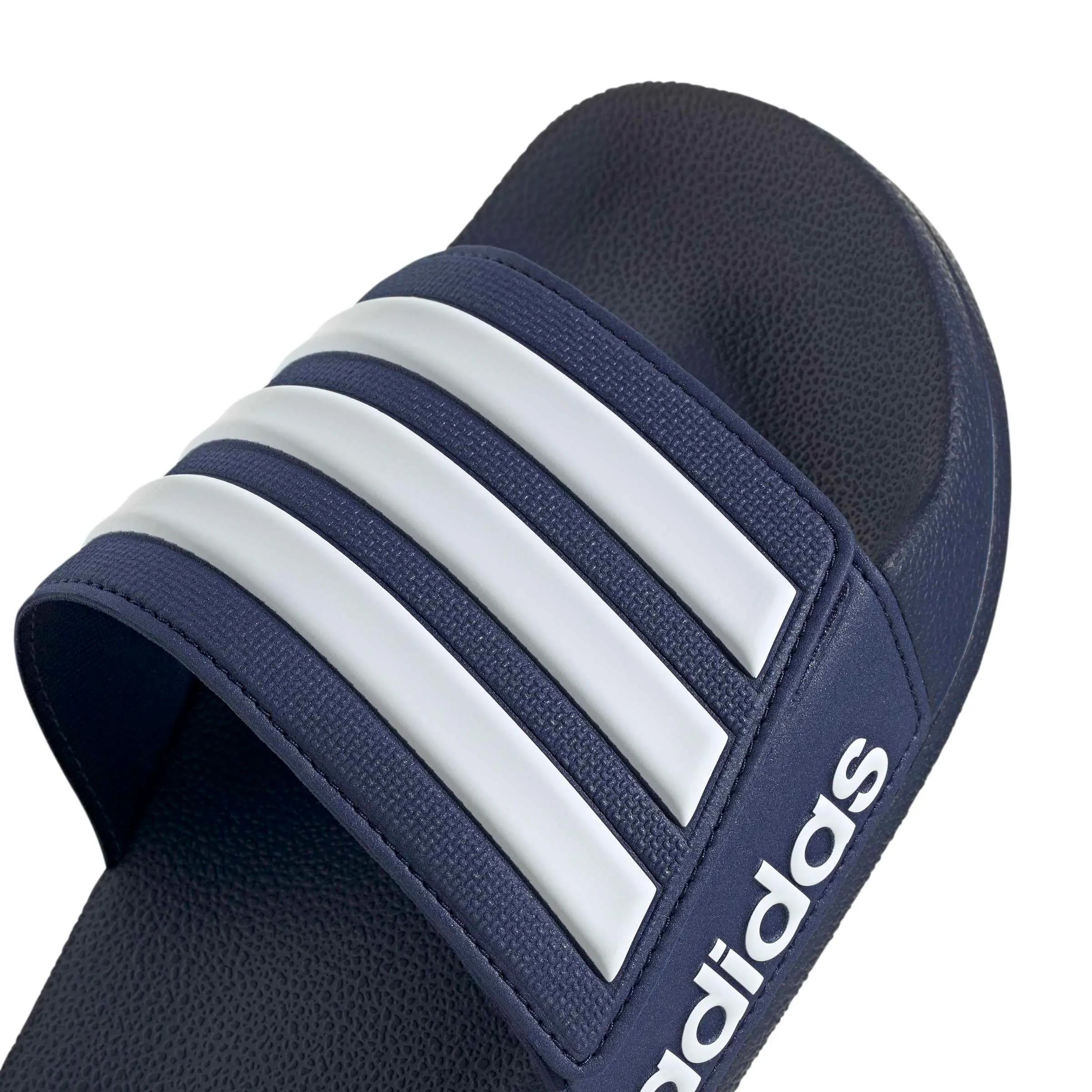 adidas Adilette Shower Slides Sandal, Dark Blue/Ftwr White/Dark Blue, 42 EU - immagine 4
