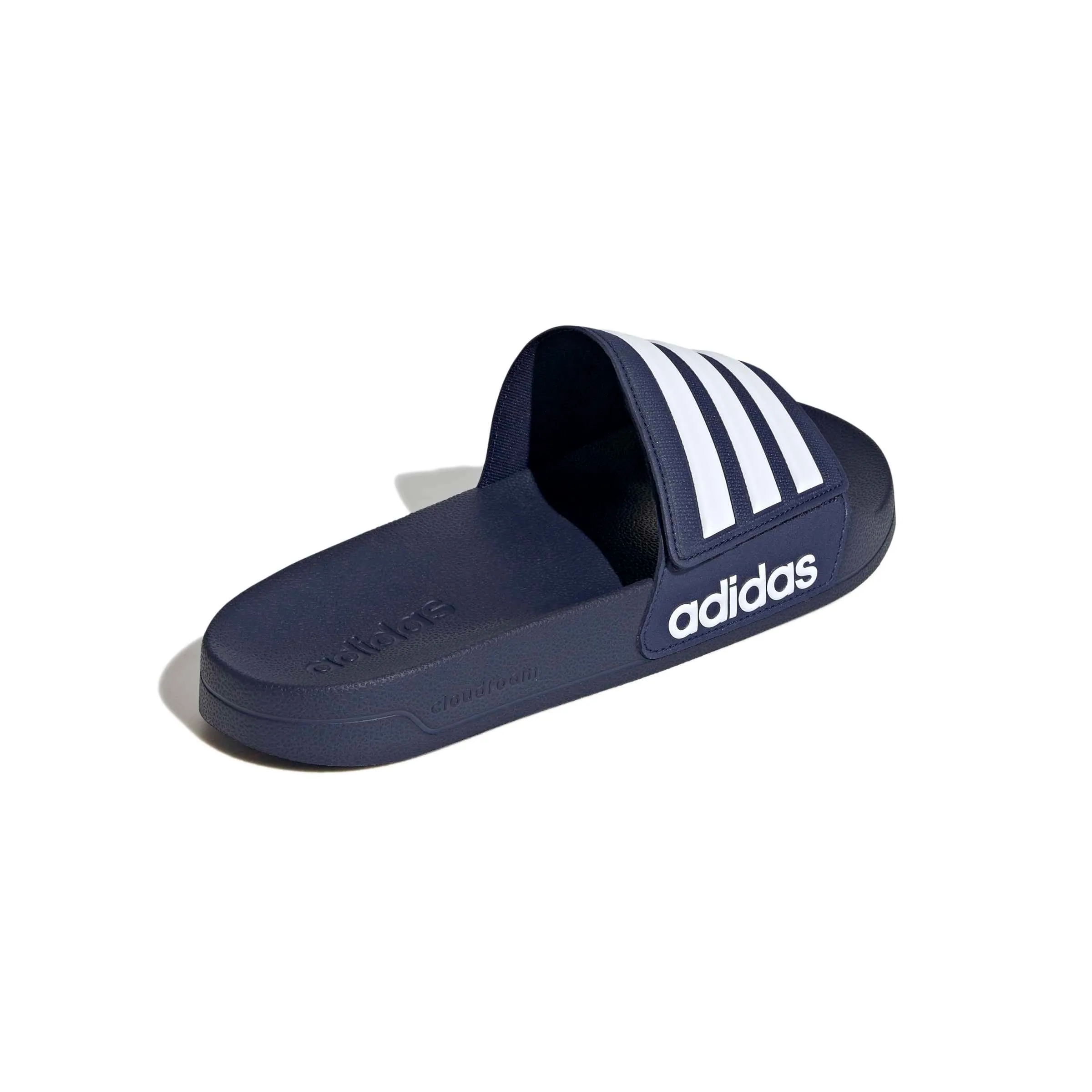 adidas Adilette Shower Slides Sandal, Dark Blue/Ftwr White/Dark Blue, 42 EU - immagine 6