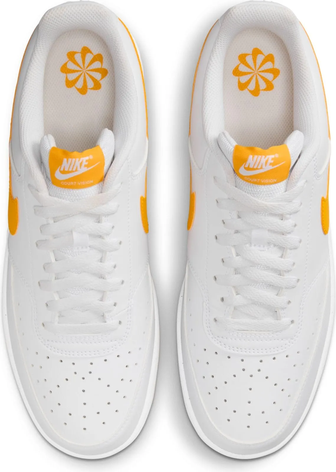 Nike Court Vision Low Next Nature Sneaker HF1744-100 White University Gold - immagine 4