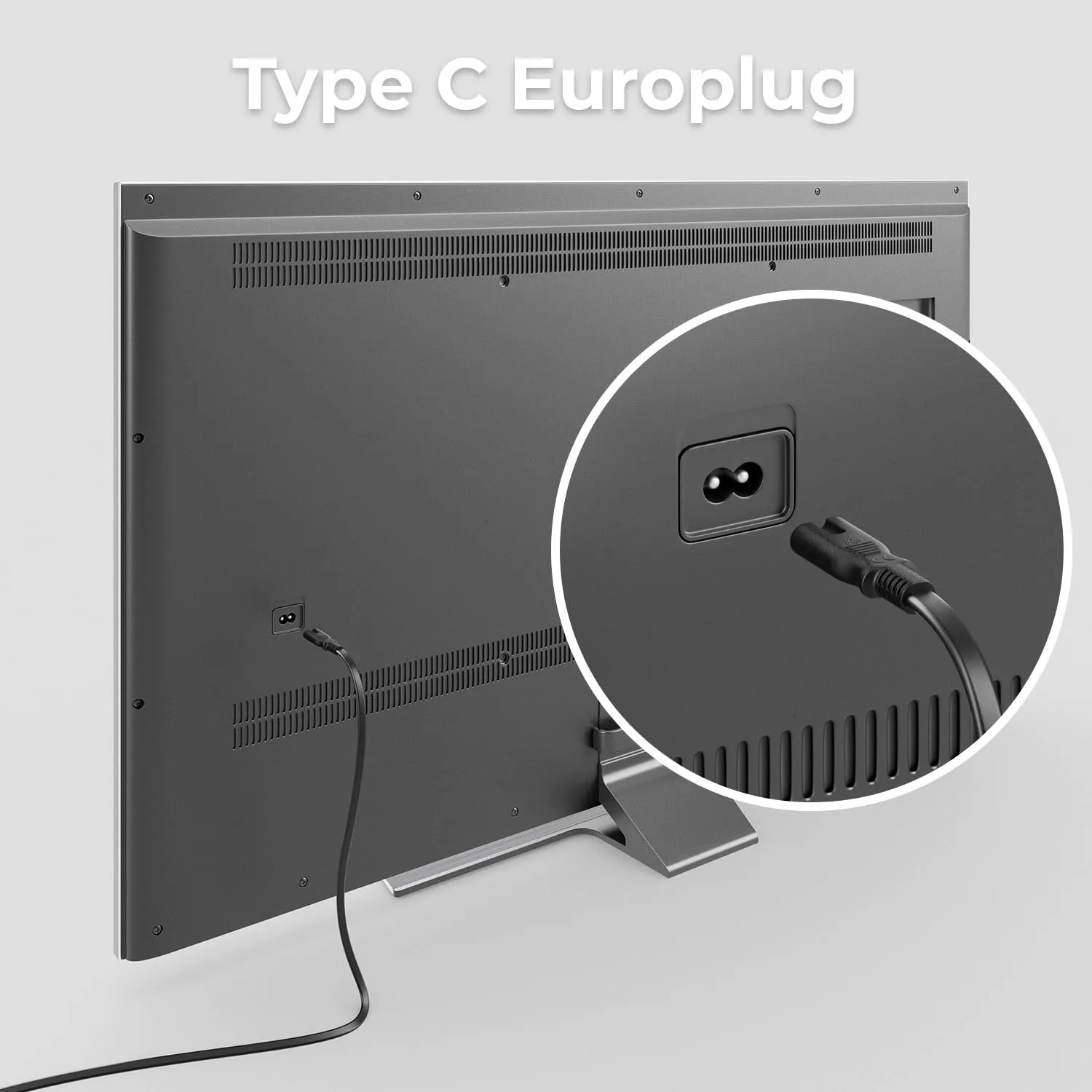 deleyCON Cavo di Alimentazione Europlug a Presa C7, 7,5m - Nero - immagine 7