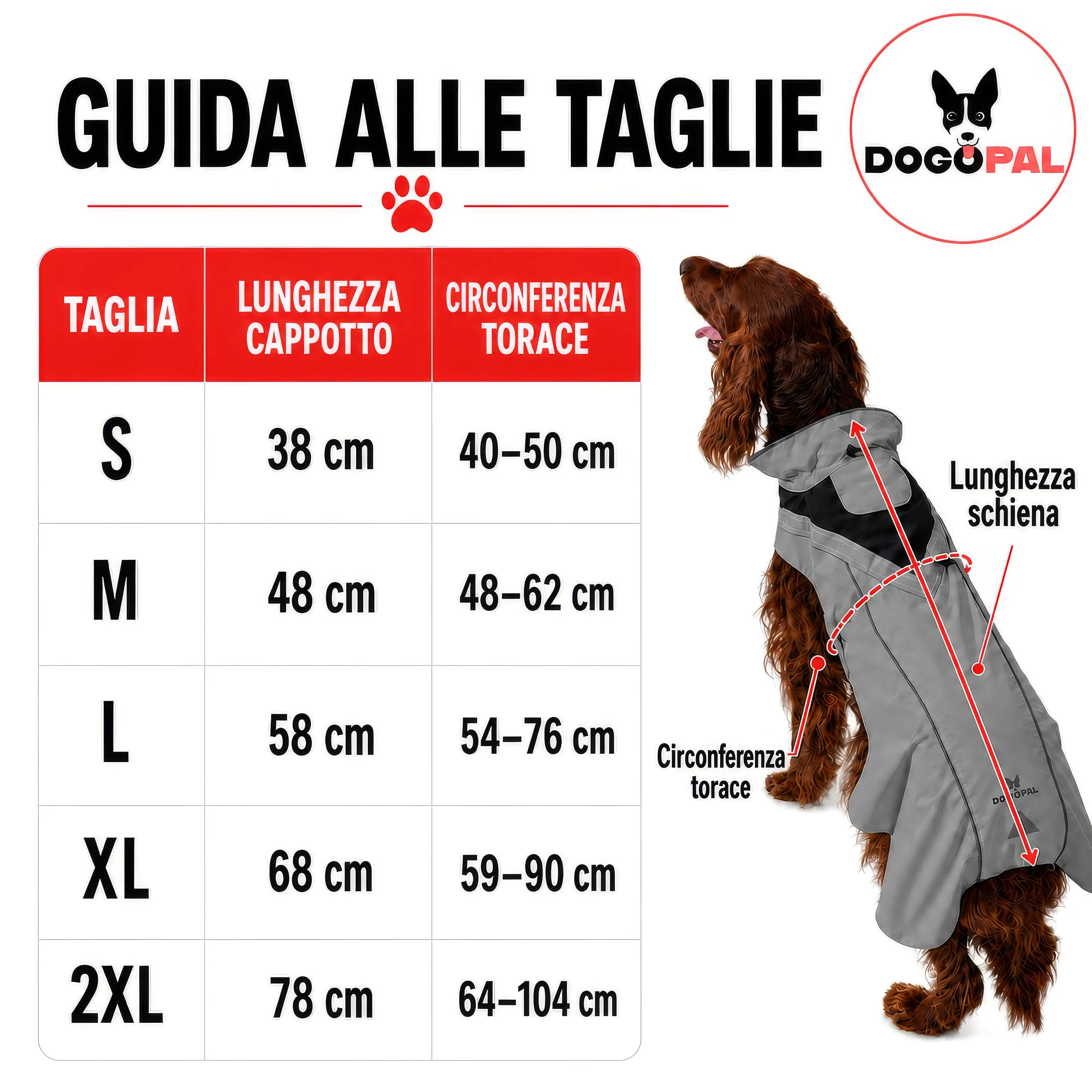 DOGOPAL Impermeabile Catarifrangente per Cane, Grigio, XL - immagine 6