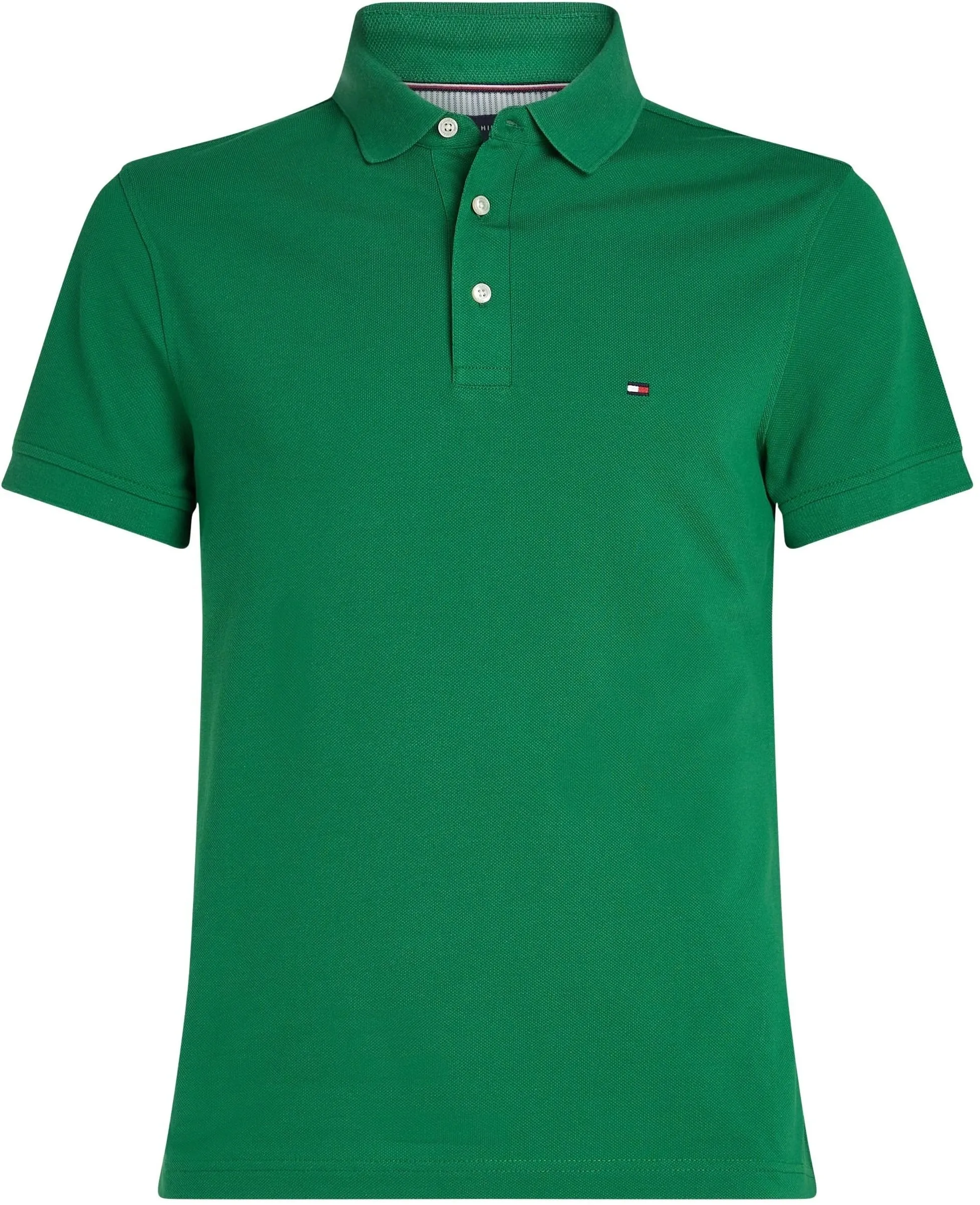 Tommy Hilfiger 1985 Slim Fit Polo Shirt, Verde Nouveau Green, L - immagine 6