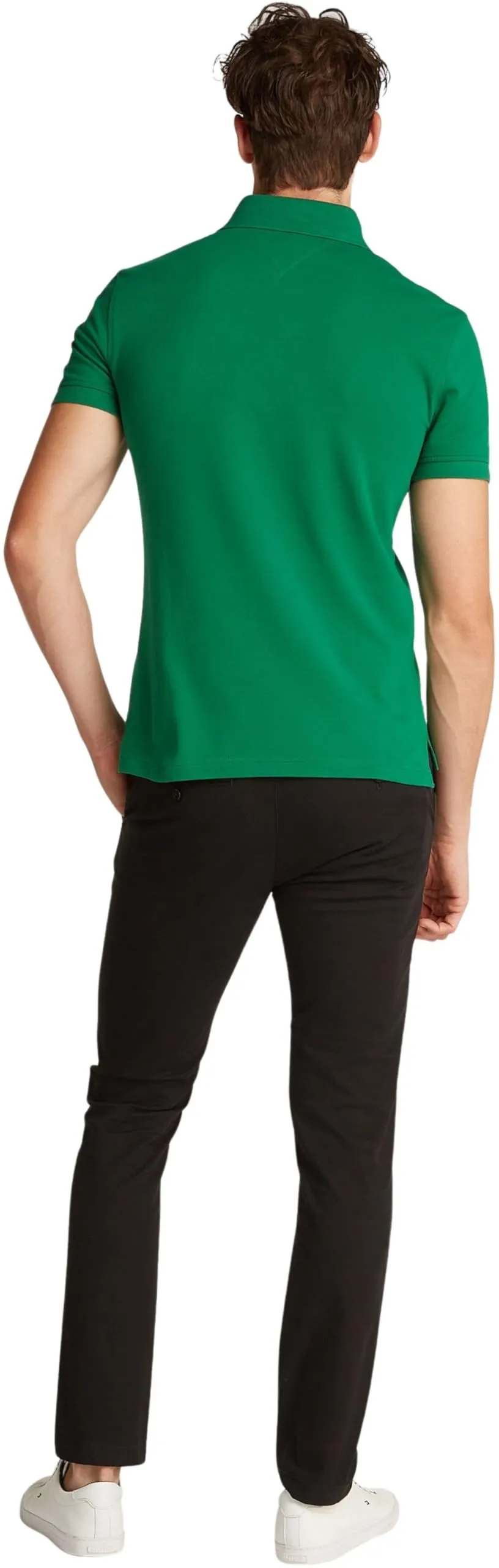 Tommy Hilfiger 1985 Slim Fit Polo Shirt, Verde (Nouveau Green), M - immagine 2