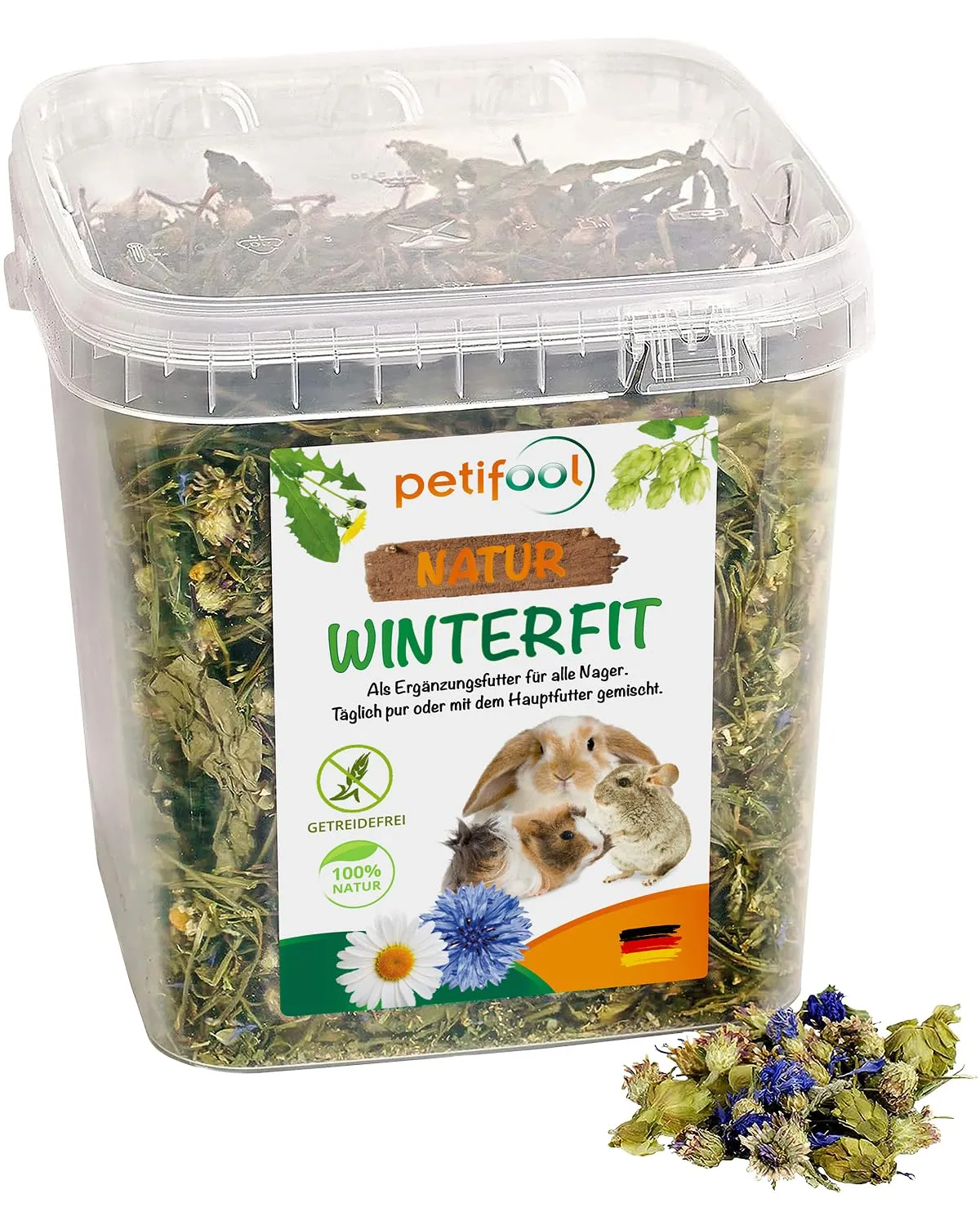 petifool Winterfit Mangime Complementare per Roditori, 430 g - immagine 1