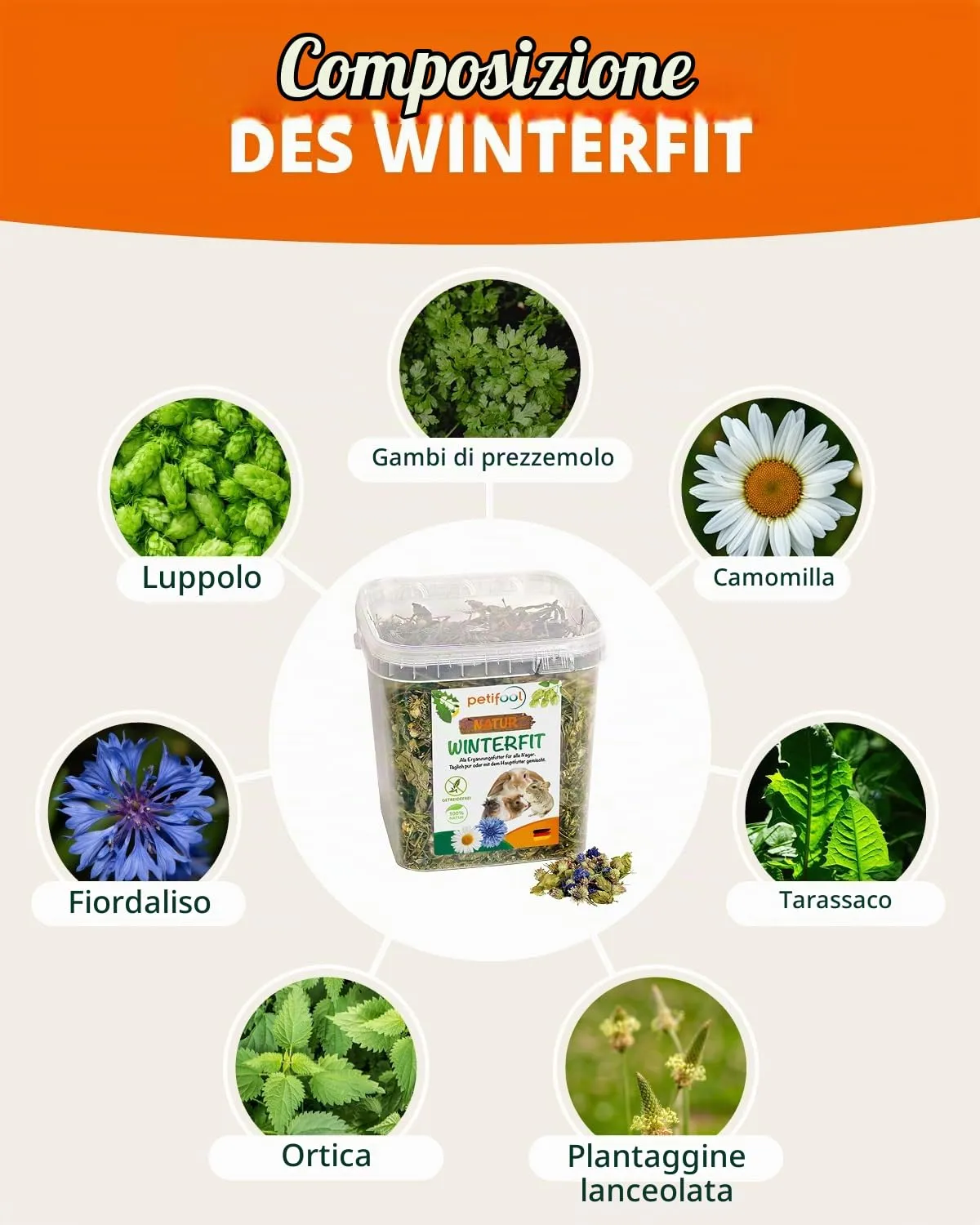 petifool Winterfit Mangime Complementare per Roditori, 430 g - immagine 4