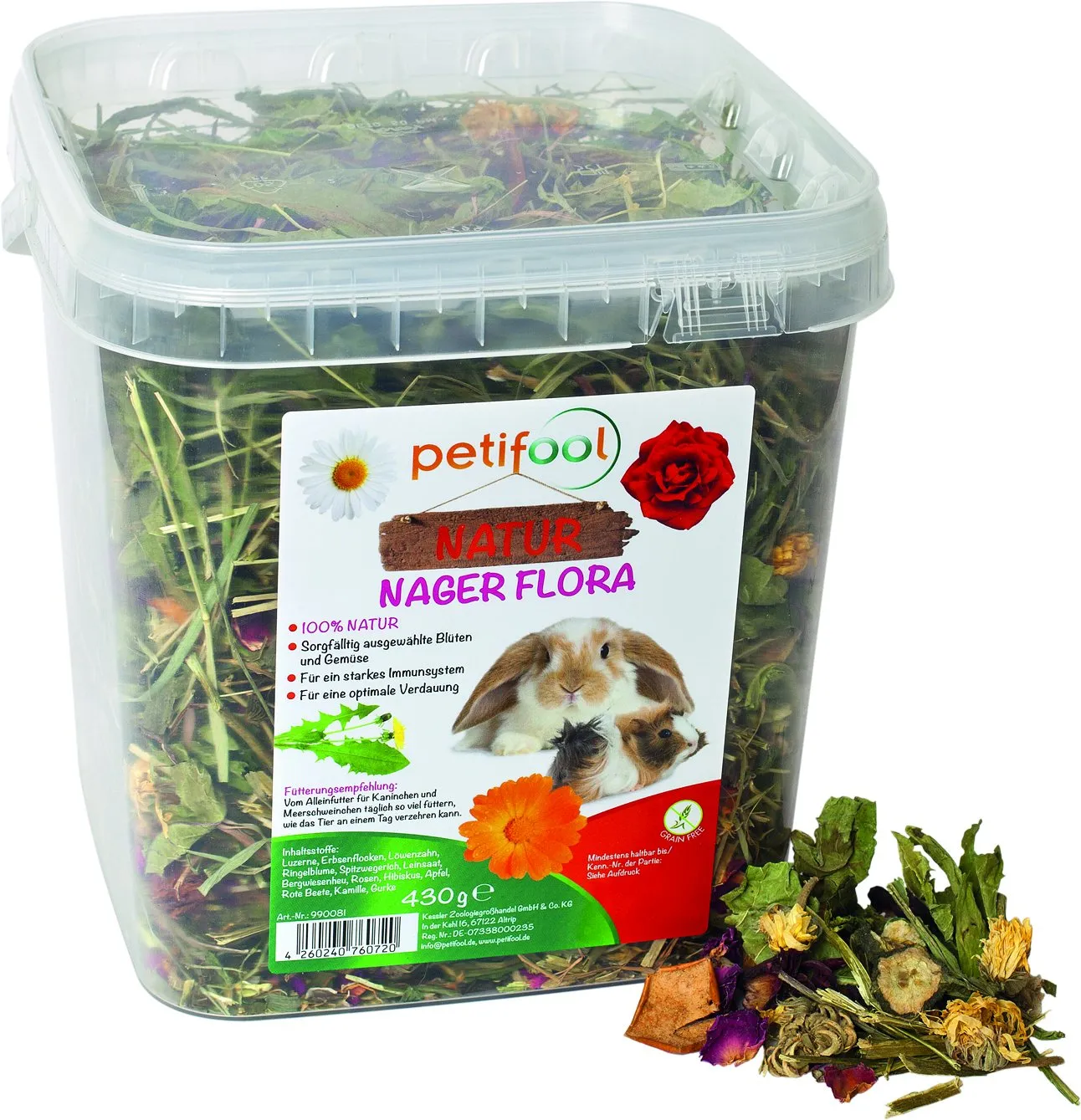 Petifool Flora Roditori, 430 g - immagine 1