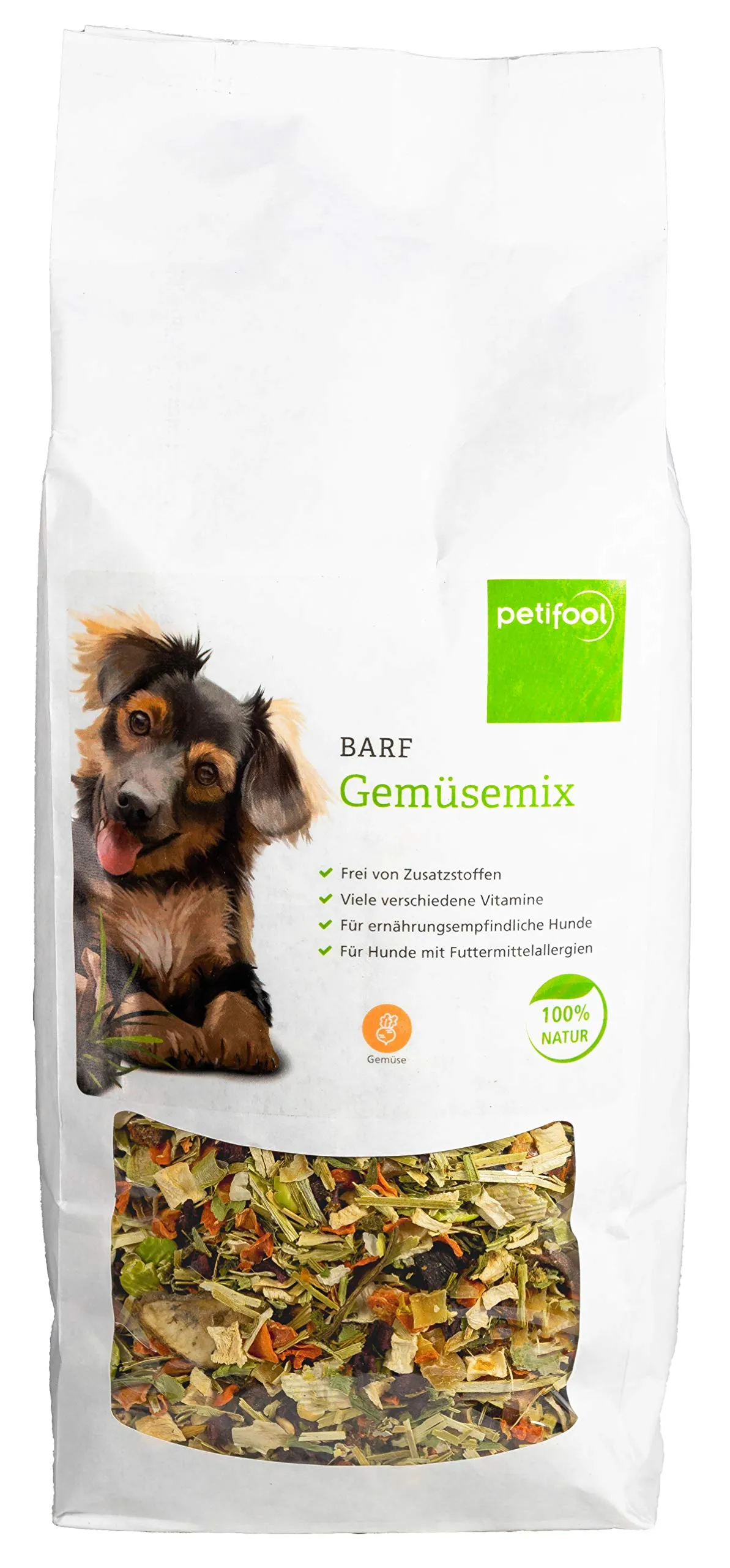 petifool Barf Mix di verdure per cani, 900 g - immagine 1