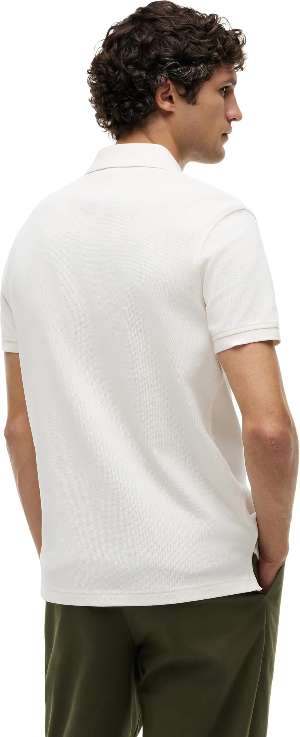 Tommy Hilfiger Polo Maniche Corte Regular Fit, Avorio (Ivory Petal), XS - immagine 3