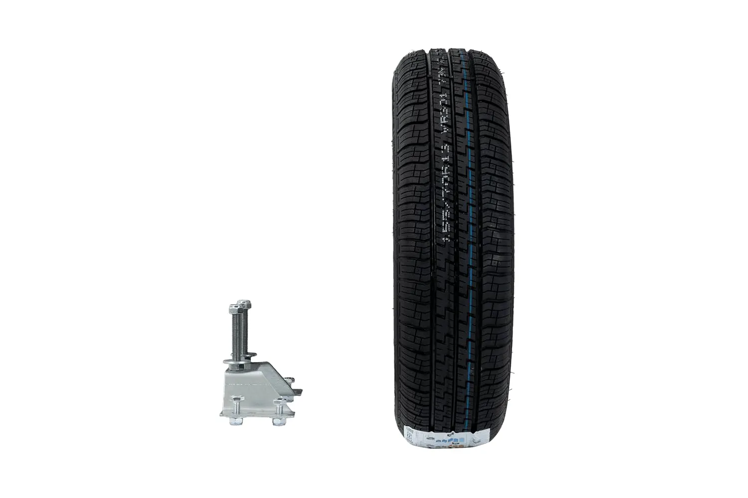 UNITRAILER Ruota di Scorta 155/70 R13 con Staffa per Rimorchi Garden Trailer Kipp, Pneumatico Wanda 79N e Cerchio 4x100 - immagine 3