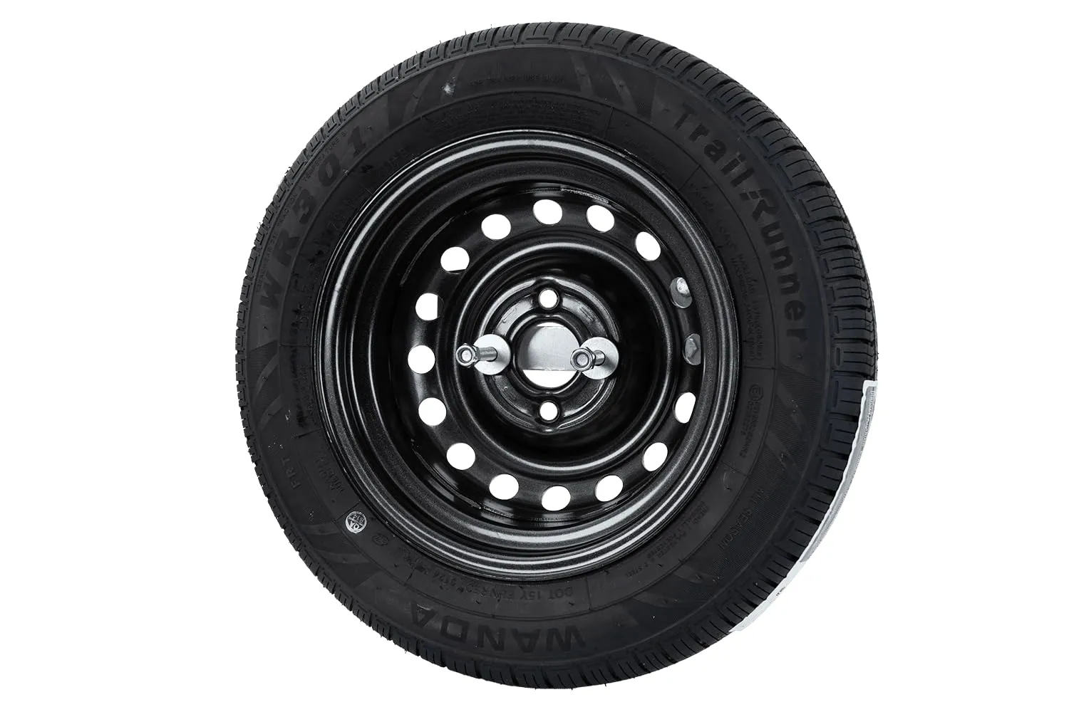UNITRAILER Ruota di Scorta 155/70 R13 con Staffa per Rimorchi Garden Trailer Kipp, Pneumatico Wanda 79N e Cerchio 4x100 - immagine 9