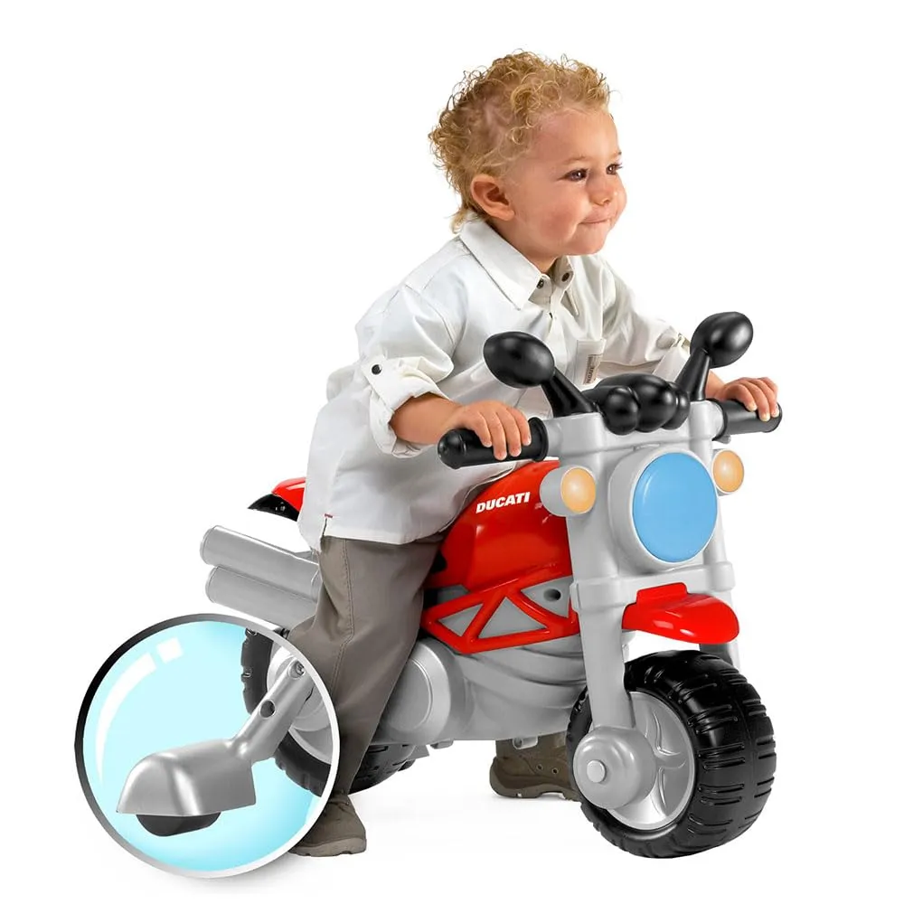 Chicco Ducati Monster Moto Giocattolo Cavalcabile con Clacson e Rombo Sonoro, Ruote di Supporto Rimuovibili, 18 Mesi - 5 Anni, Max 25 Kg - immagine 2
