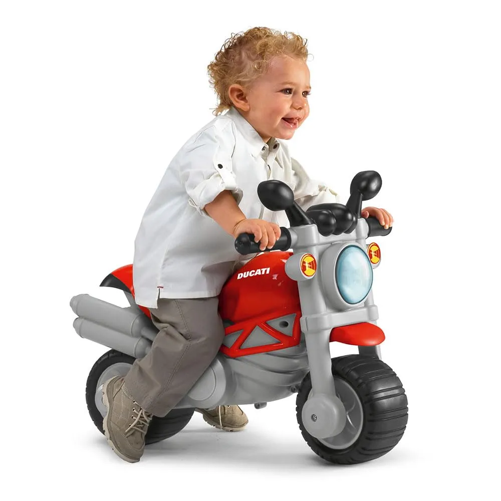 Chicco Ducati Monster Moto Giocattolo Cavalcabile con Clacson e Rombo Sonoro, Ruote di Supporto Rimuovibili, 18 Mesi - 5 Anni, Max 25 Kg - immagine 3