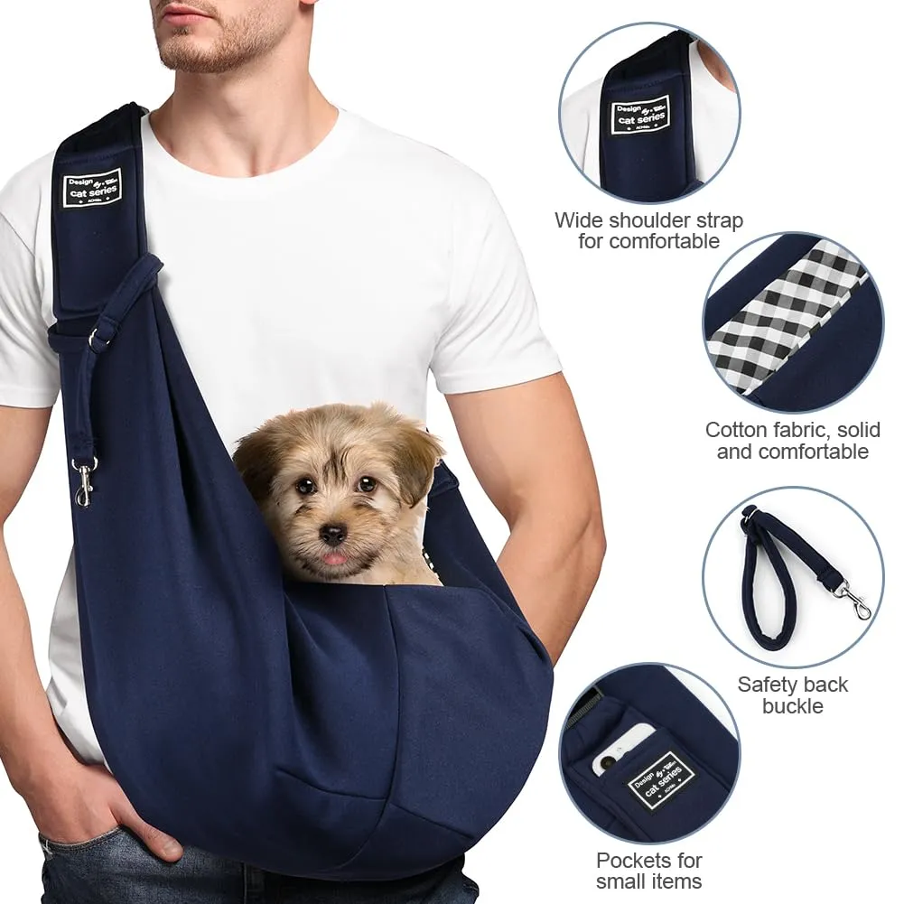 Adiwo Borsa da Viaggio per Cani e Gatti, Reversibile a Tracolla, fino a 7.5 KG - immagine 3