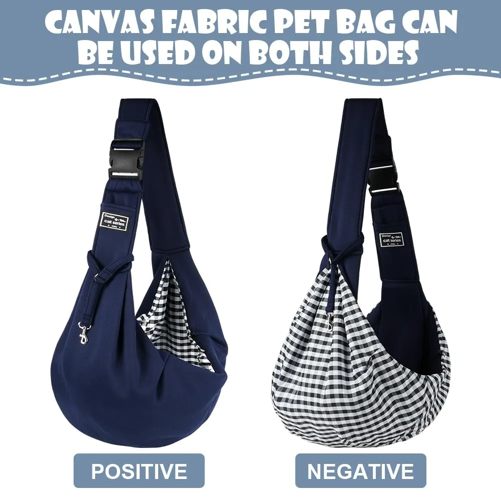 Adiwo Borsa da Viaggio per Cani e Gatti, Reversibile a Tracolla, fino a 7.5 KG - immagine 4