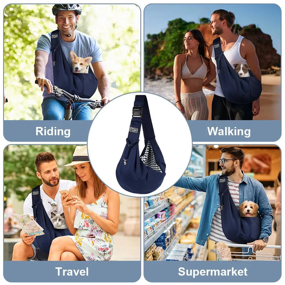 Adiwo Borsa da Viaggio per Cani e Gatti, Reversibile a Tracolla, fino a 7.5 KG - immagine 6