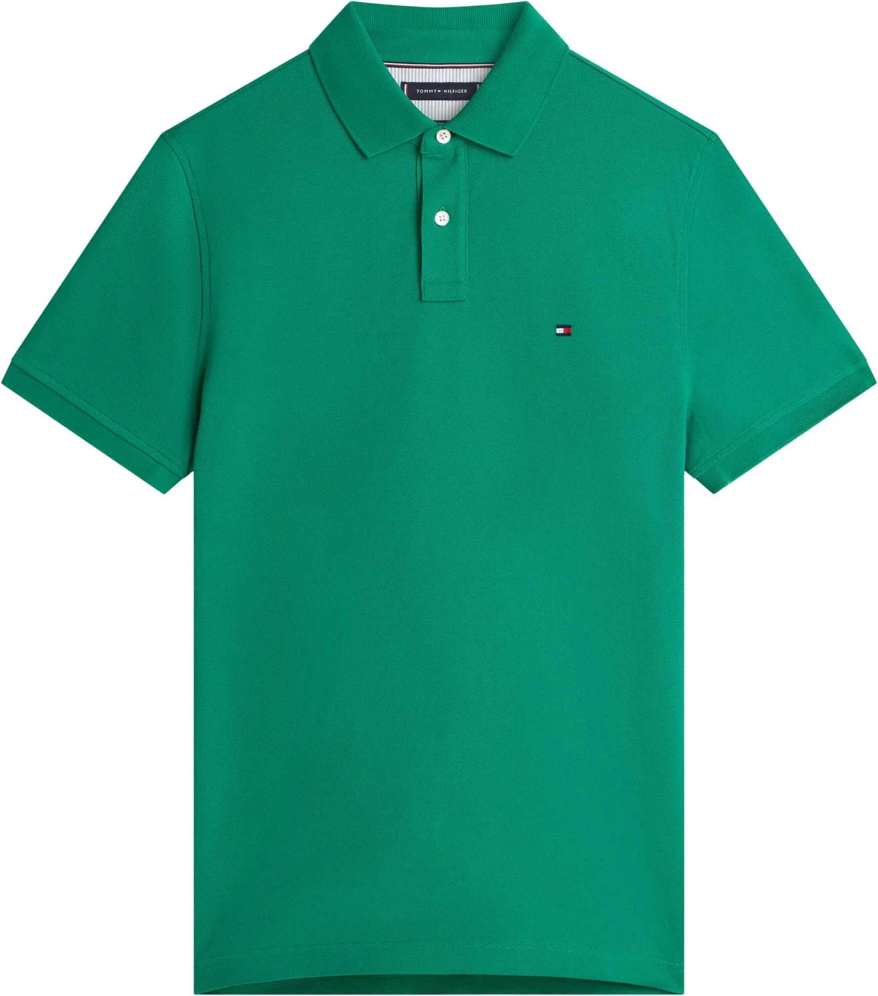 Tommy Hilfiger Polo Maniche Corte Regular Fit, Nouveau Green, XXL - immagine 6